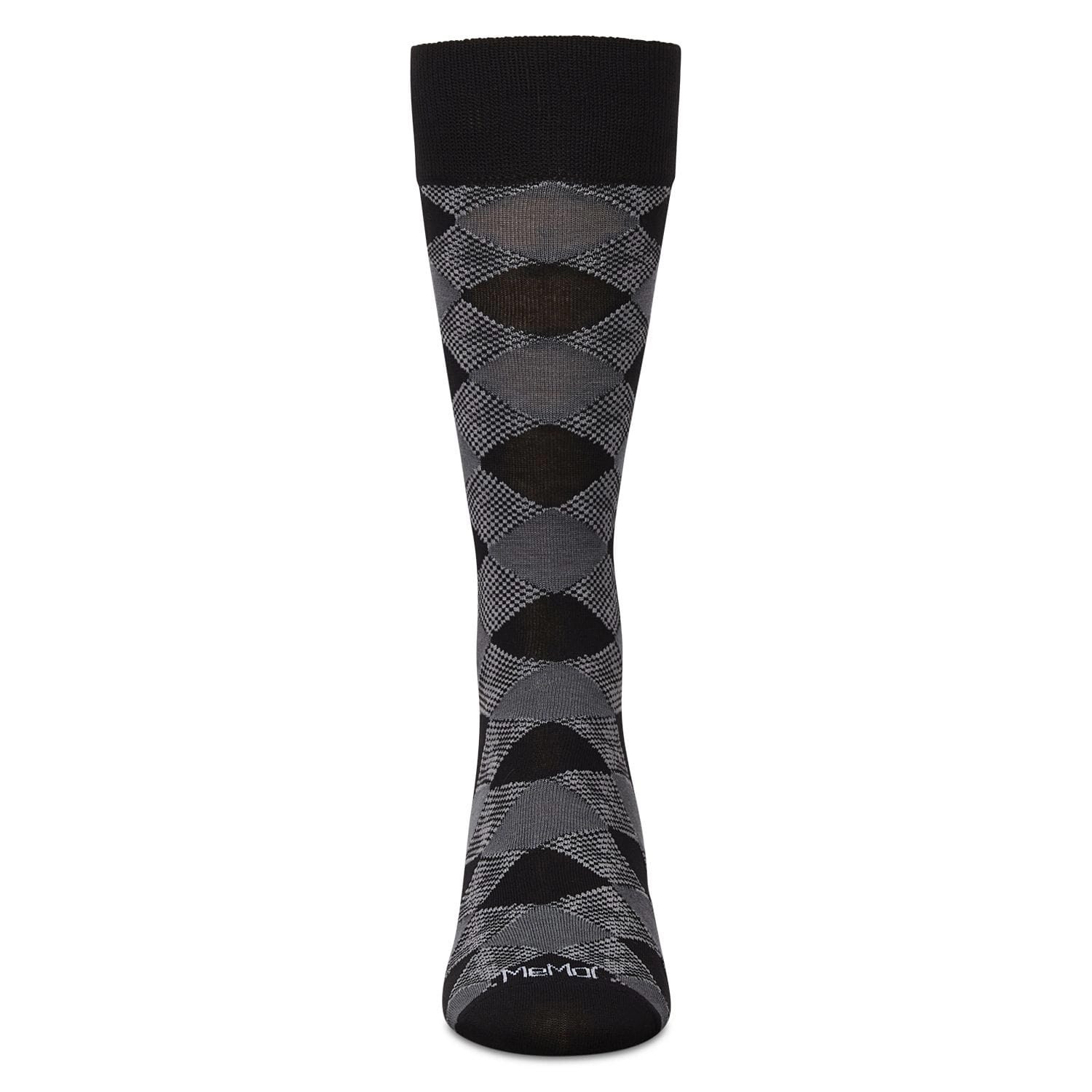 MeMoi Men's Argyle Bamboo Dress Crew Socks