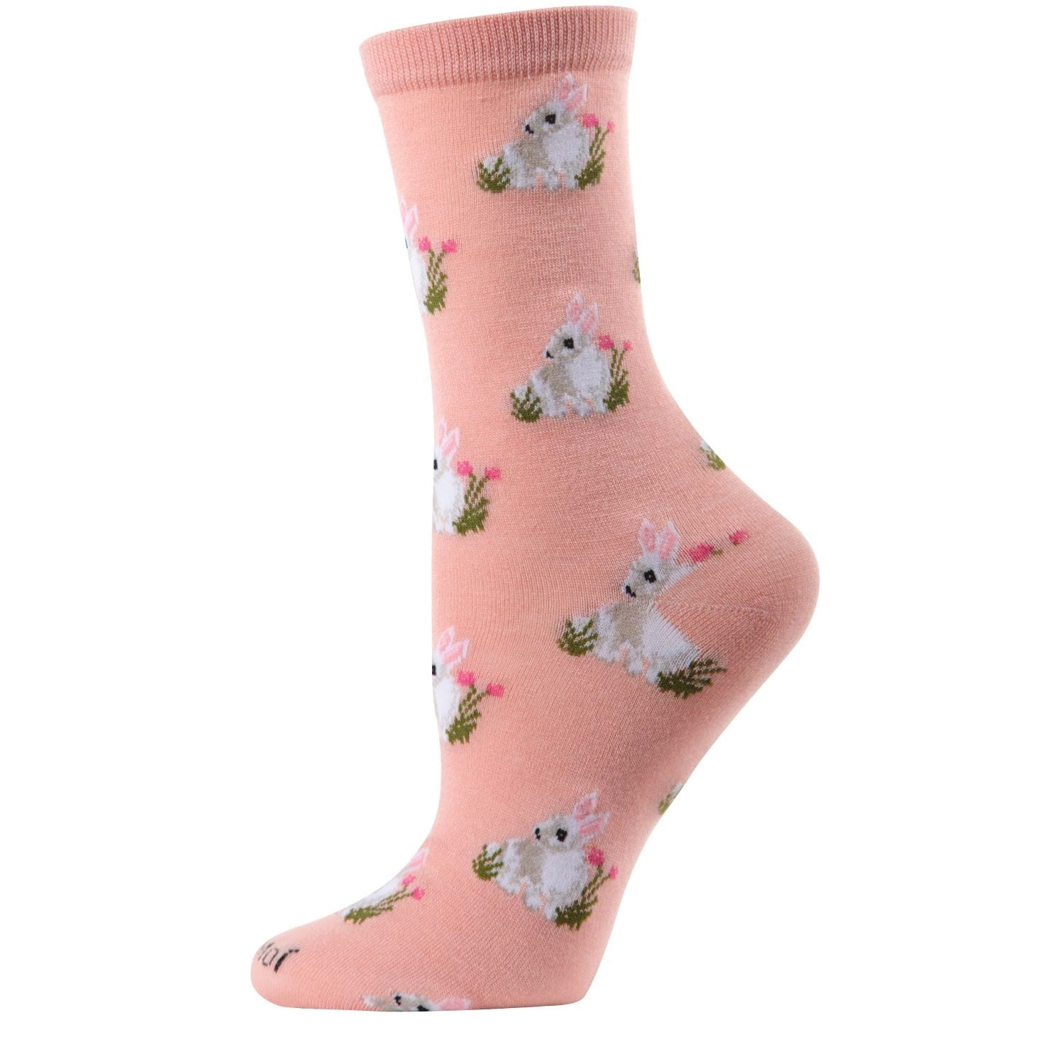 MeMoi Rabbits Bamboo Blend Crew Socks