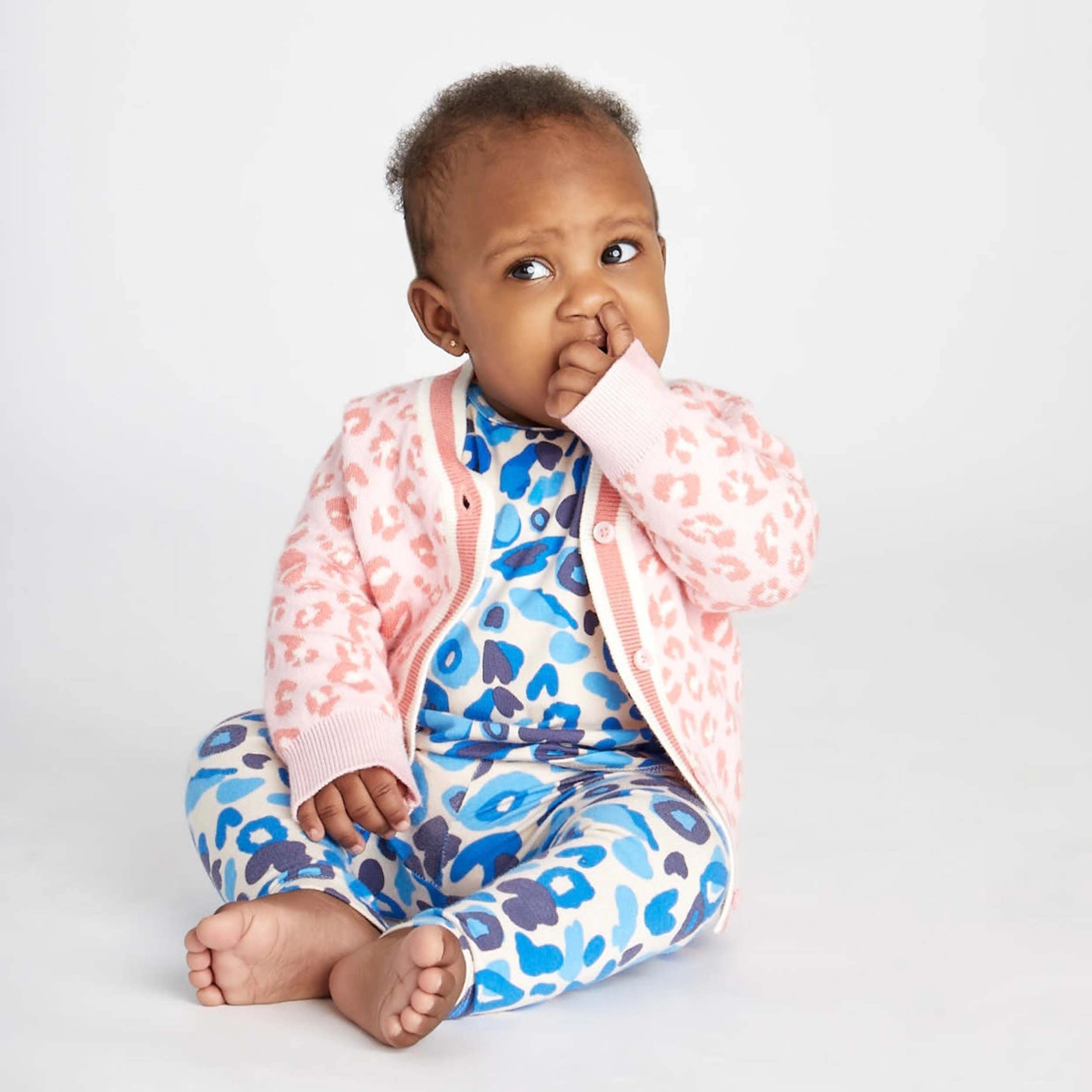 Rockets of Awesome Leopard 2-Fer Bodysuit For Baby Girl
