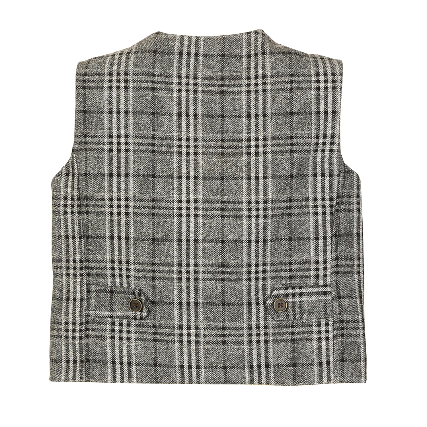 Gioberti Boy's 3pc Tweed Vest With Matching Cap And Bow Tie