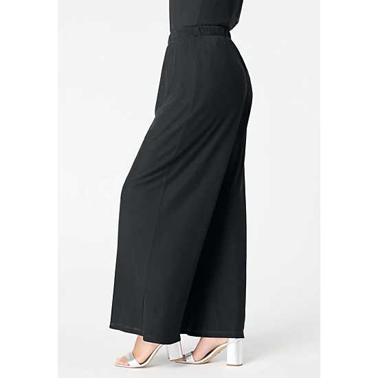 Roaman's Women's Plus Size Mesh Overlay Pant - JCPenney