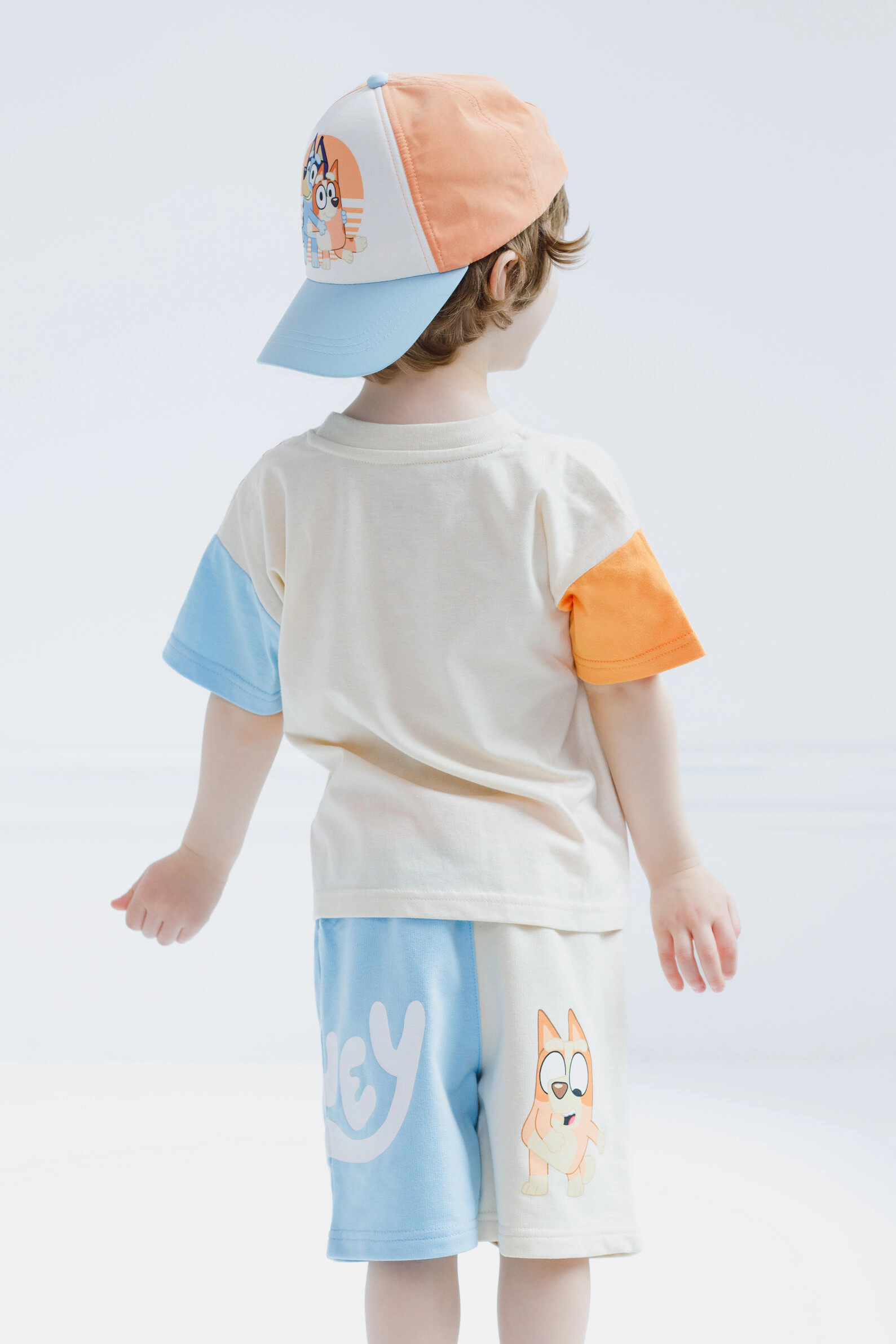 Bluey Boys' T-Shirt and Shorts Set with Hat