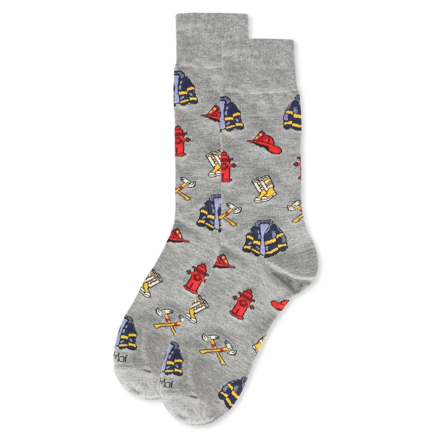 Memoi Men's Firefighter Bamboo Crew Socks