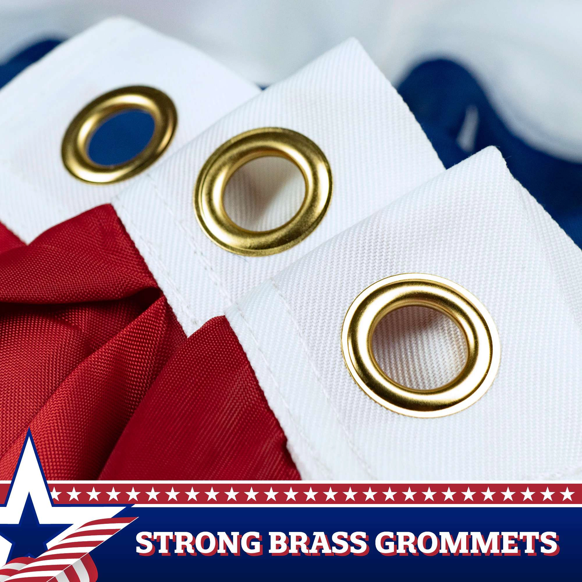 G128 USA Pleated Fan Flag 2x4 ft American Bunting Decoration Stars & Stripes with Canvas Header and Brass Grommets