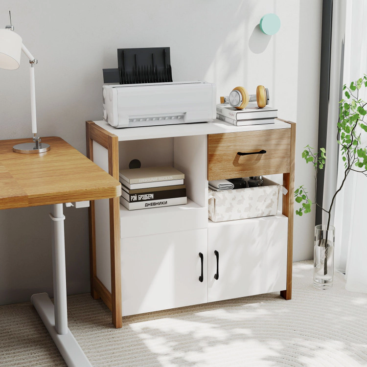 Hivvago Kitchen Storage Cabinet With Drawer Pull-Out Shelf And 2 Doors