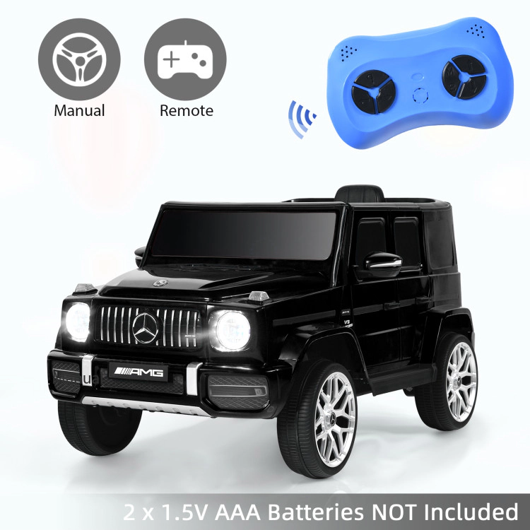 Hivvago 12V Mercedes-Benz G63 Licensed Kids Ride On Car with Remote Control