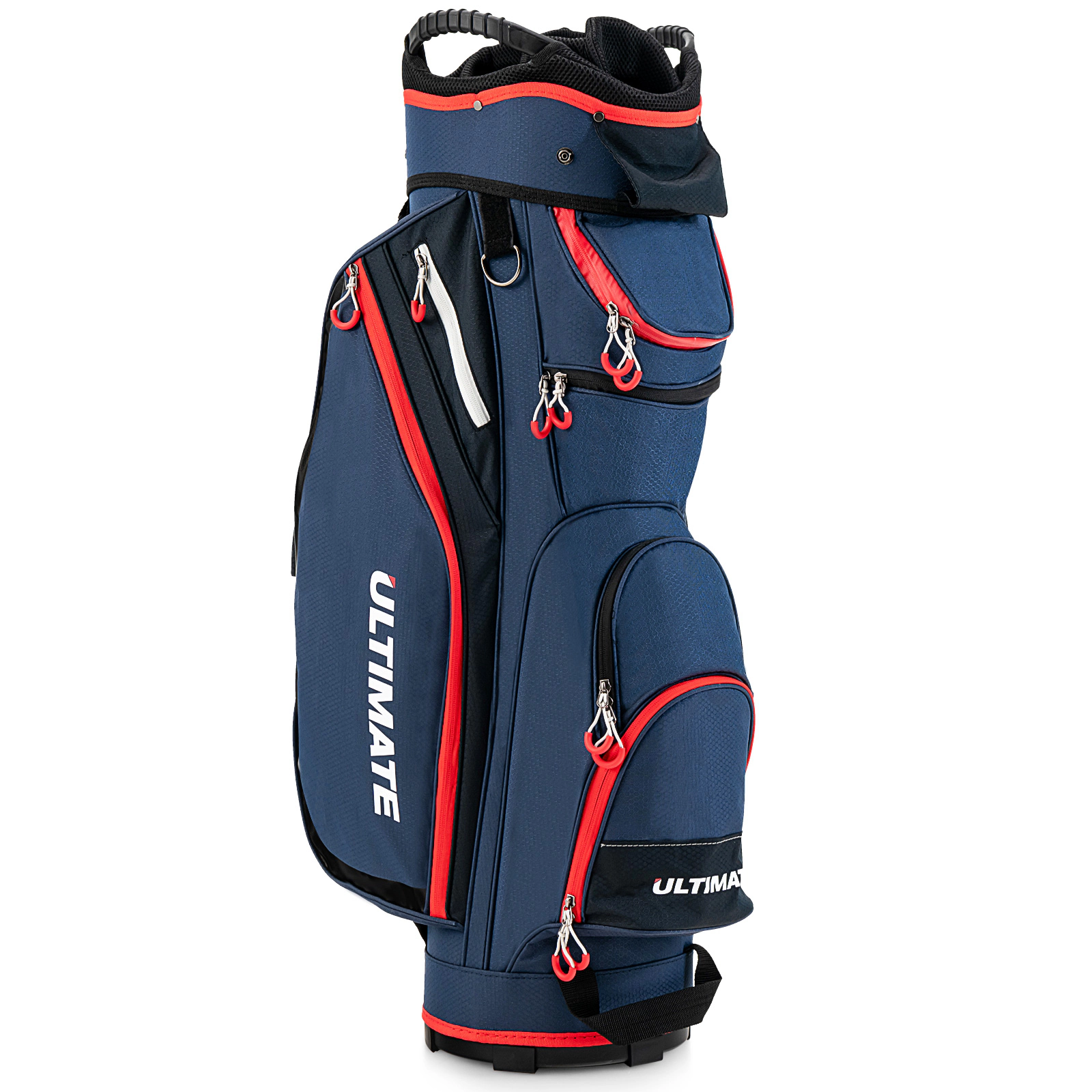 LJG 9.5 Inch Golf Cart Bag with 14 Way Dividers Top Organizer