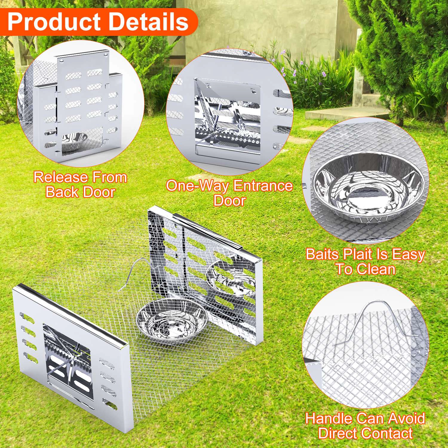 GBruno 2-Pc Humane Mouse Trap Catch And Release Cage