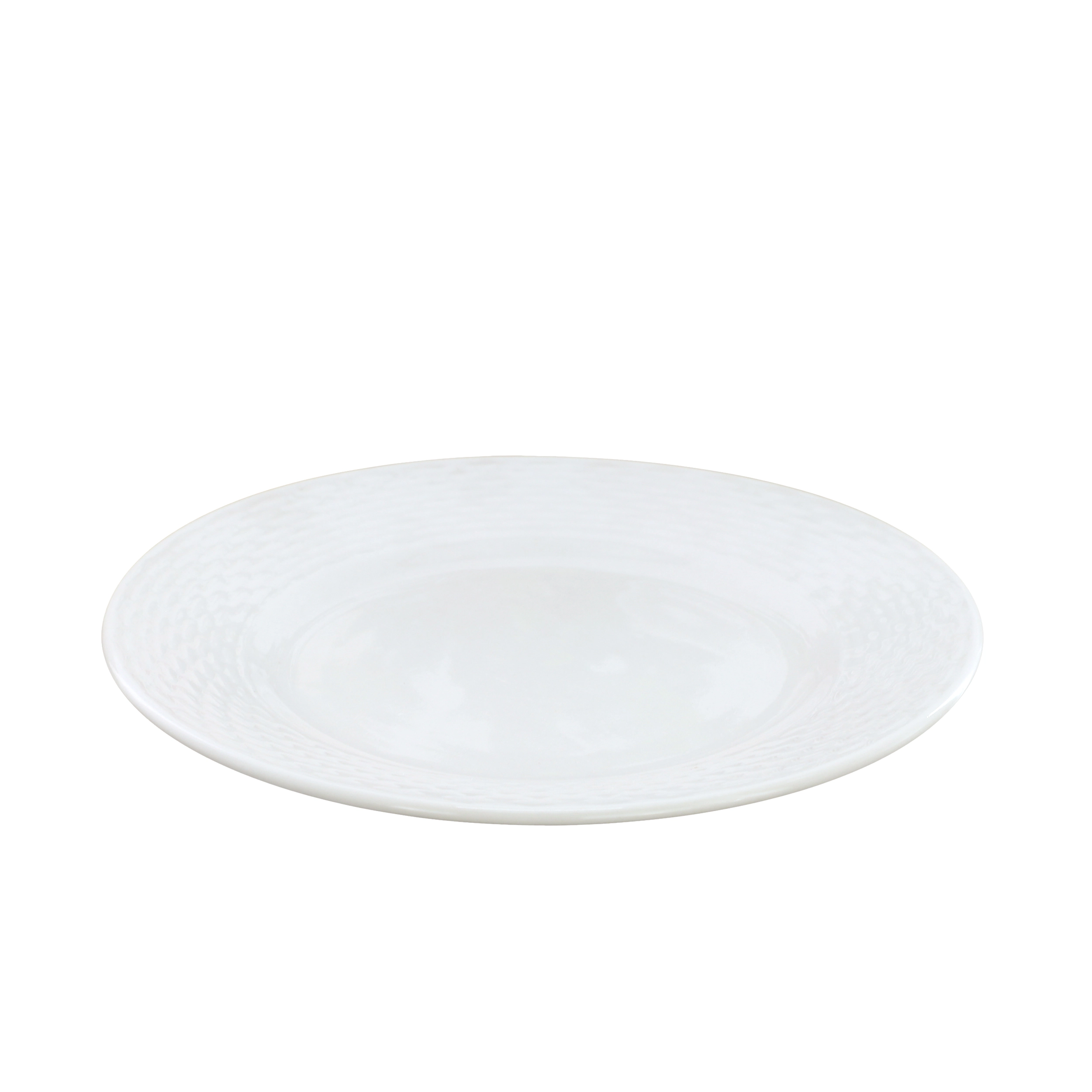 Elama Ophelia 6 Piece Stoneware Salad Plate Set in White