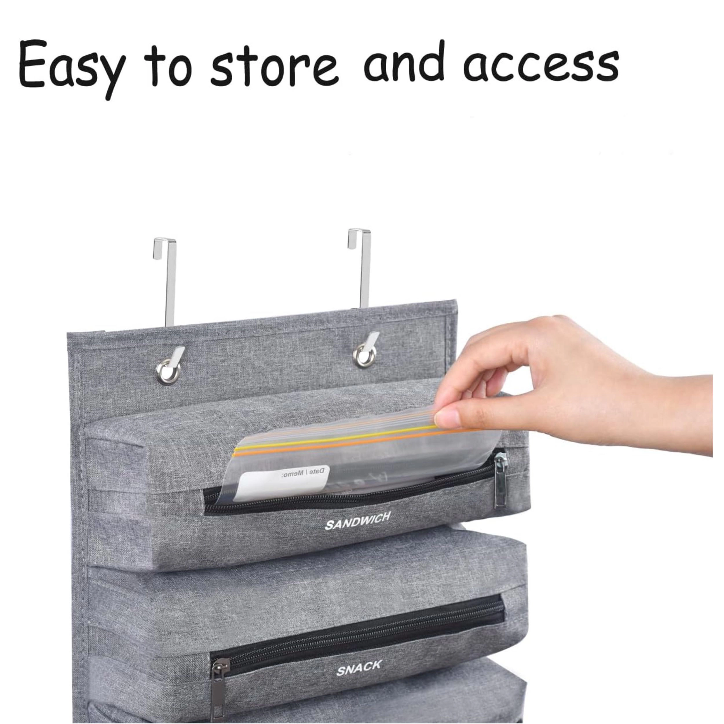 Stock Preferred Food Storage Zipper Bag Organizer for Gallon Quart Sandwich and Snack Bags