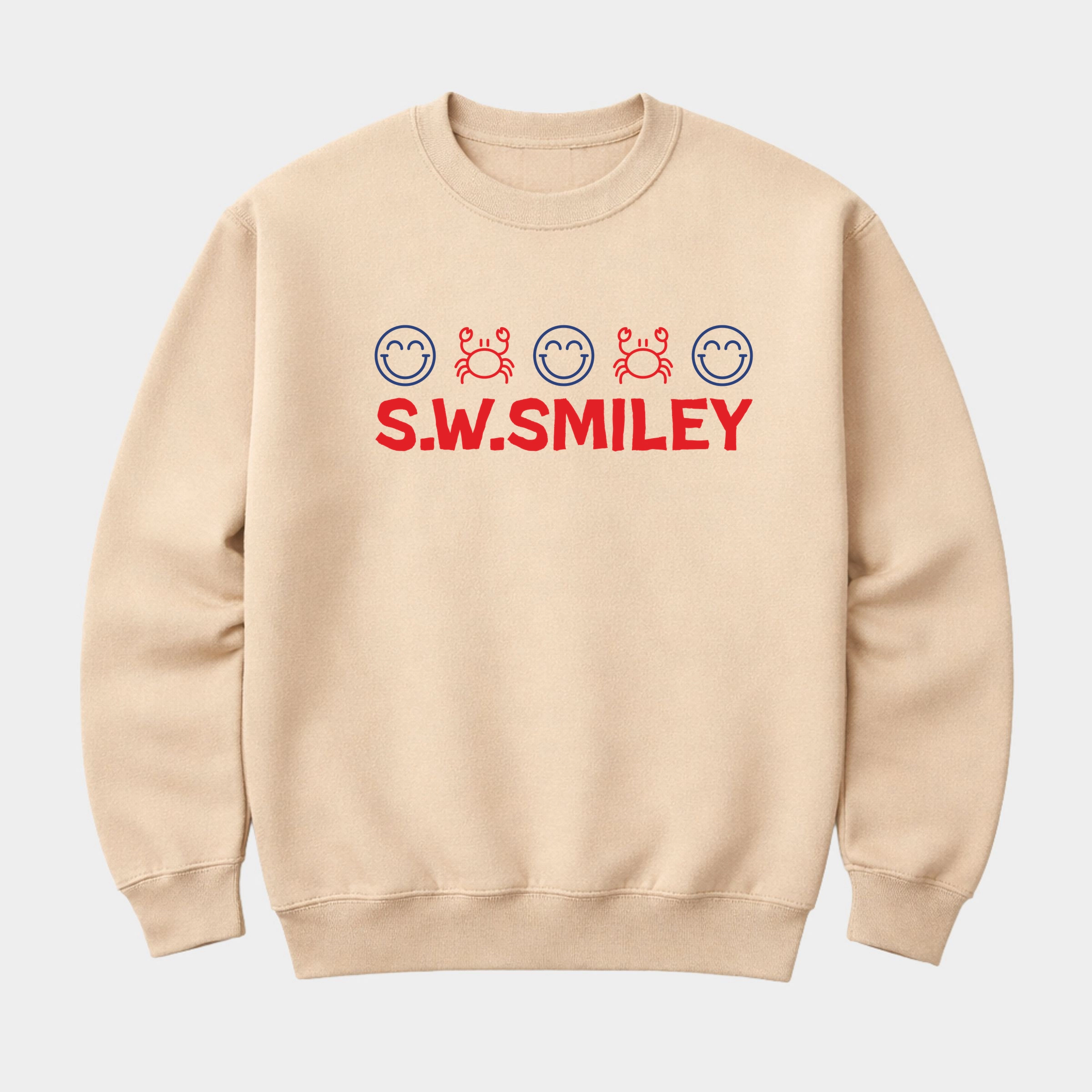Simply Sage Market - Men's Graphic Sweatshirt S.W.Smiley Crab Row