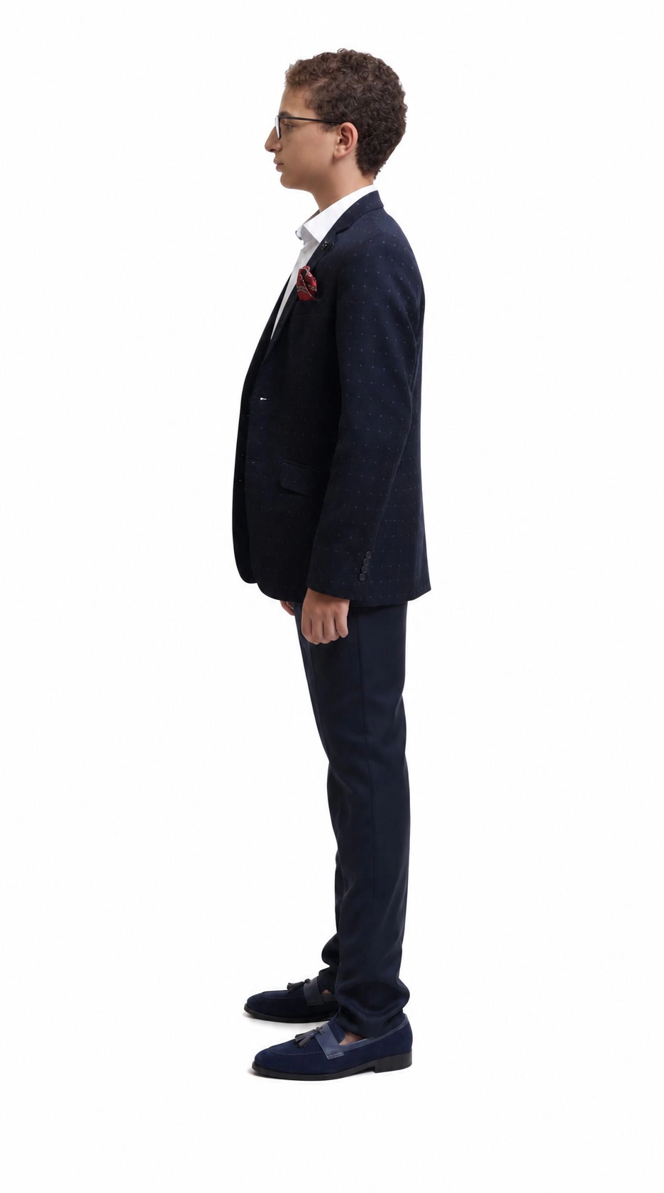 Elie Balleh Boys Slim Fit Classic Plus Sports Coat