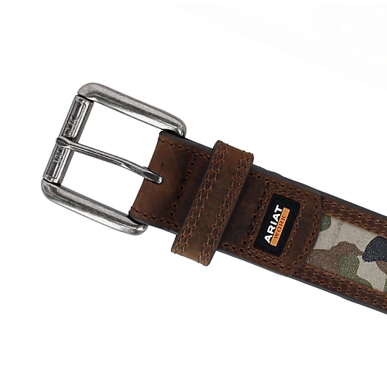 Ariat Men's Camo Ribbon Work Belt with Roller Buckle