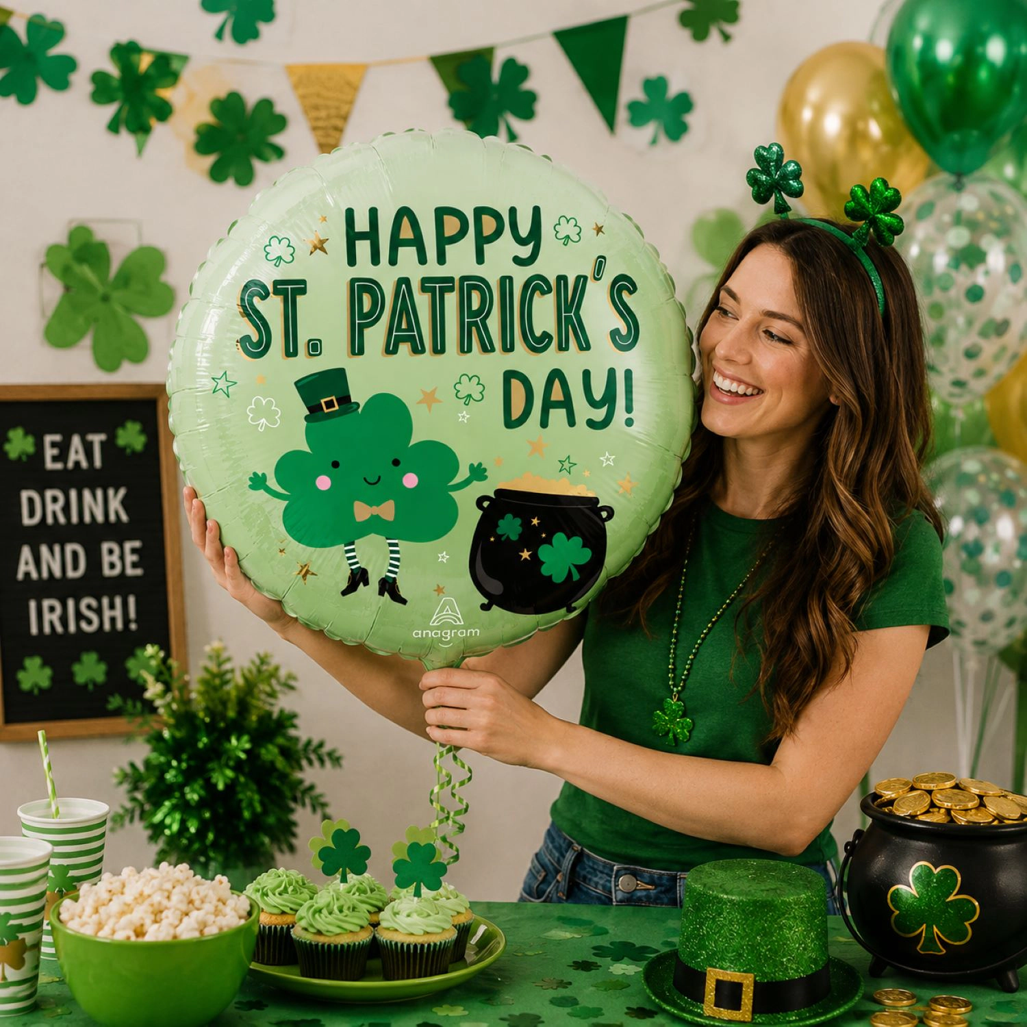 LoonBalloon St. Patrick's Day Lucky Charm Balloon
