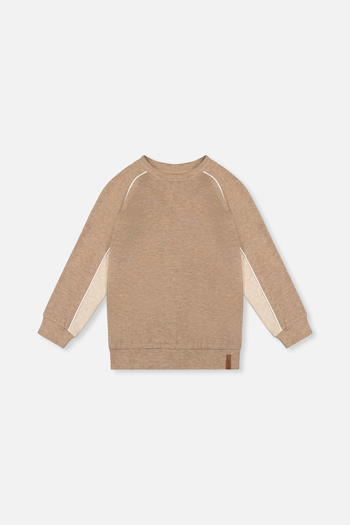 Deux par Boys Brushed Jersey Crewneck Top with Raglan Sleeves