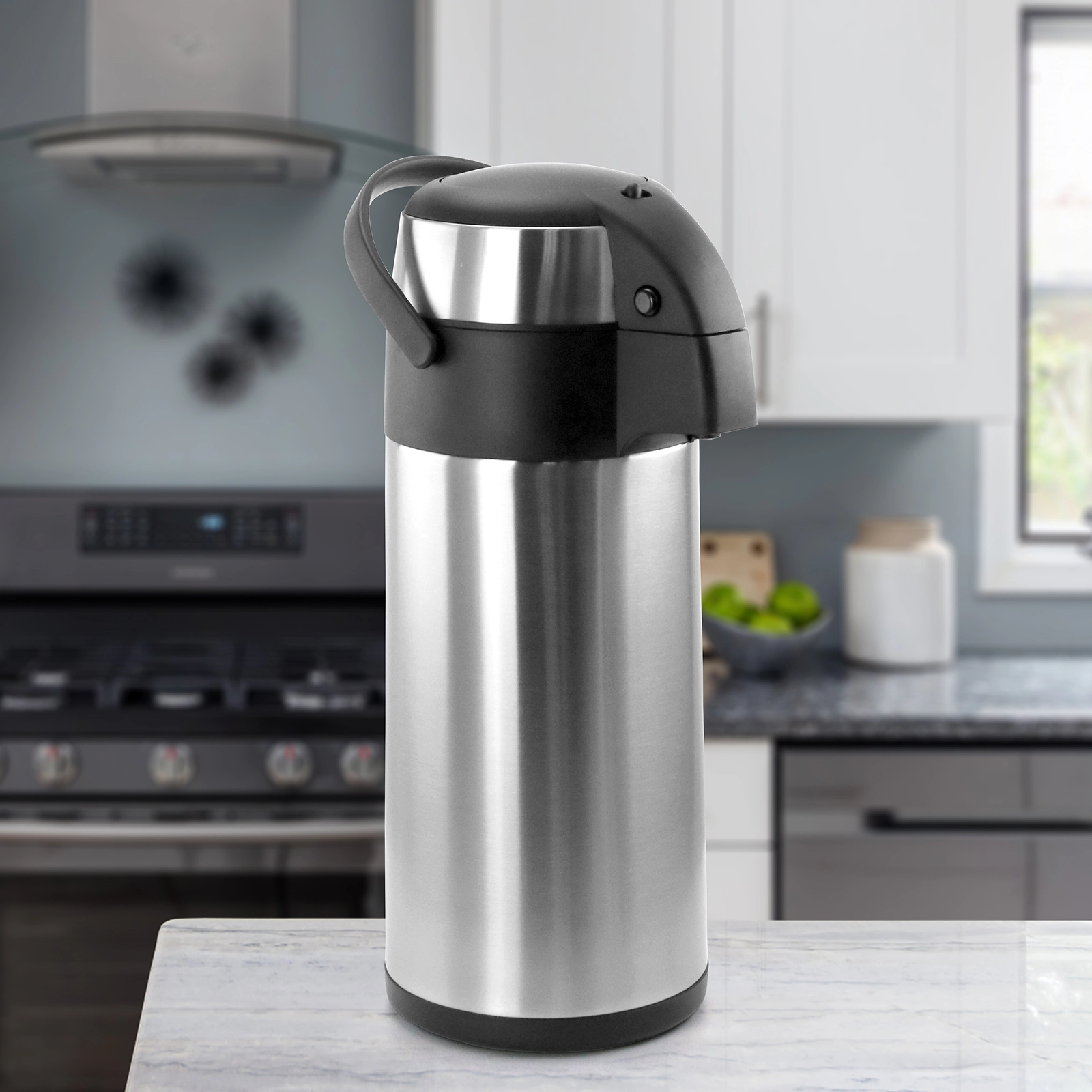 MegaChef Quart Stainless Steel Airpot Hot Water Dispenser for Coffee and Tea