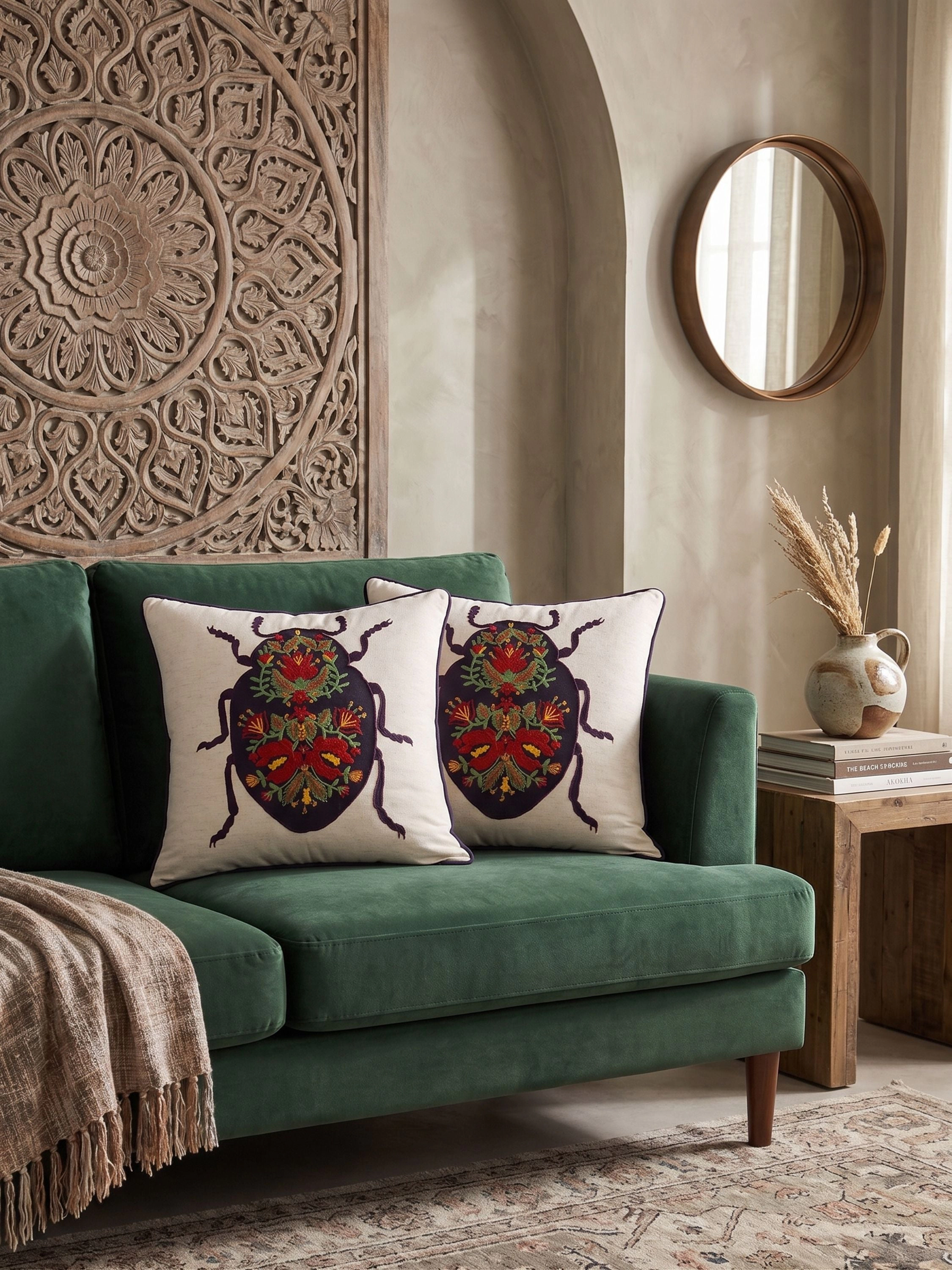 GAURI KOHLI Udaipur Throw Pillow 20"x20"