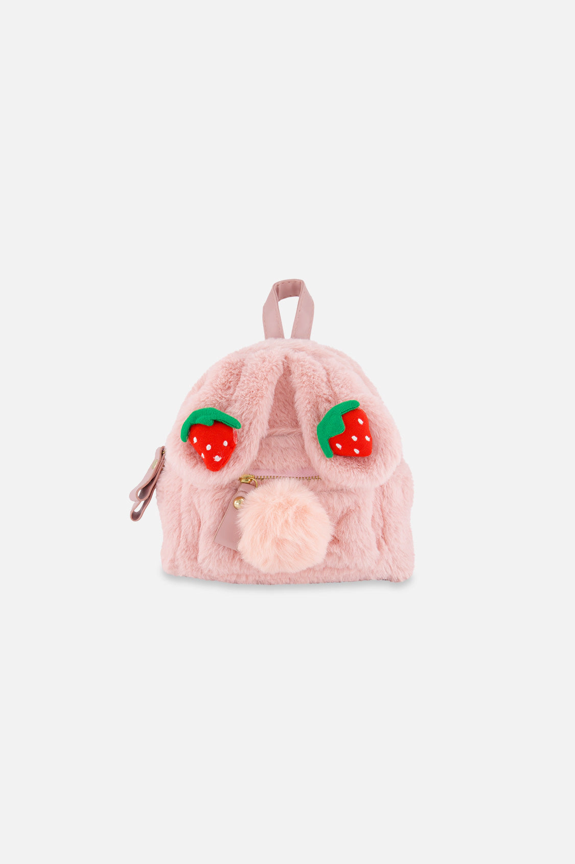 Deux par Deux Girls Strawberry Detail Bunny Bag with Backpack Straps