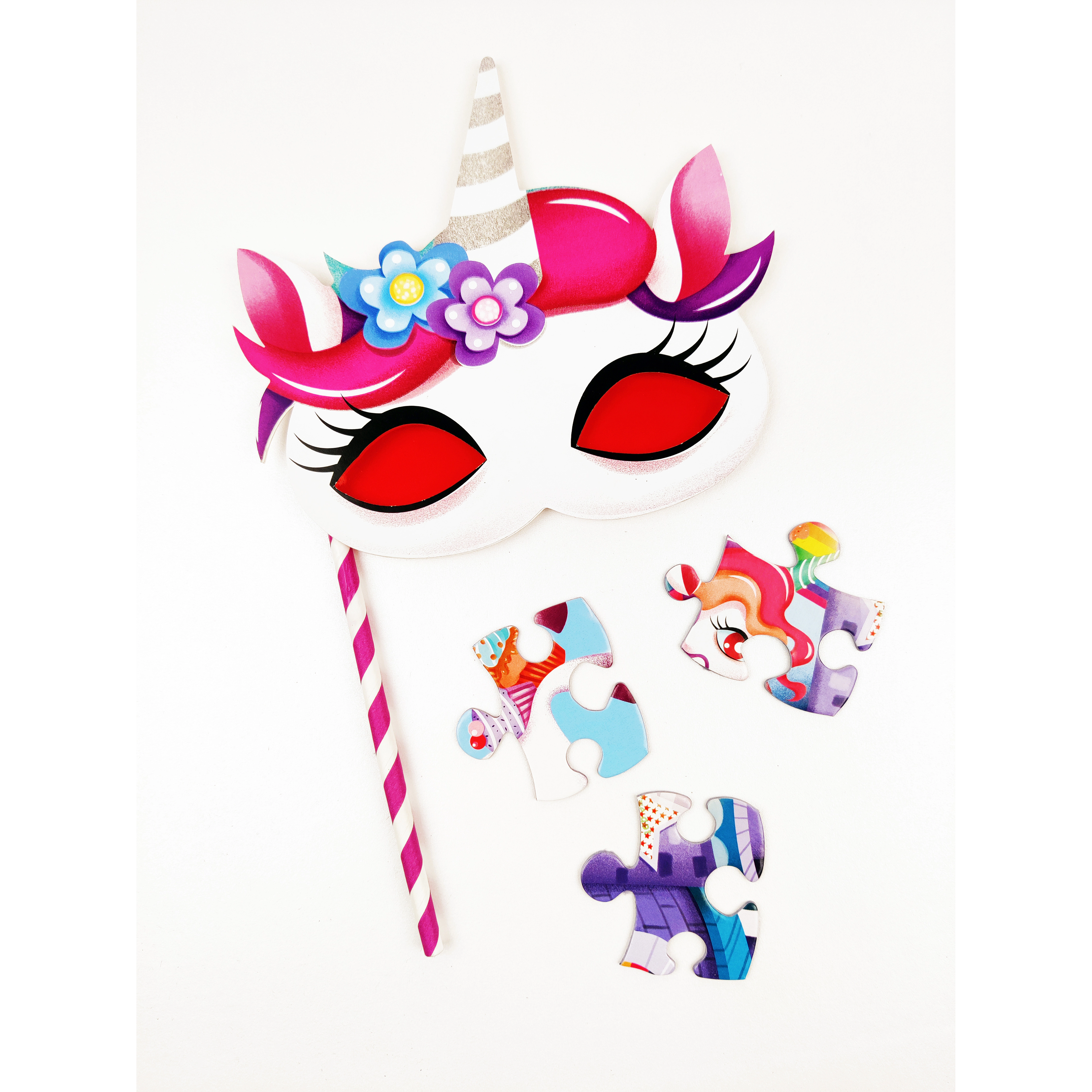 Chalk & Chuckles I Love Unicorns Secret Message Puzzle -100 pieces