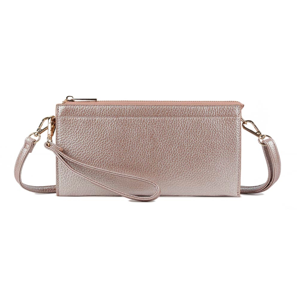 Fashnzfab Faux Leather Slim Wallet Crossbody Bag