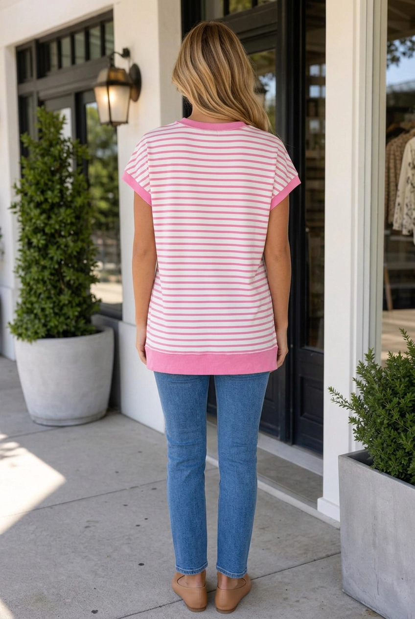 Threaded Pear Women's Caren Short Sleeve Top