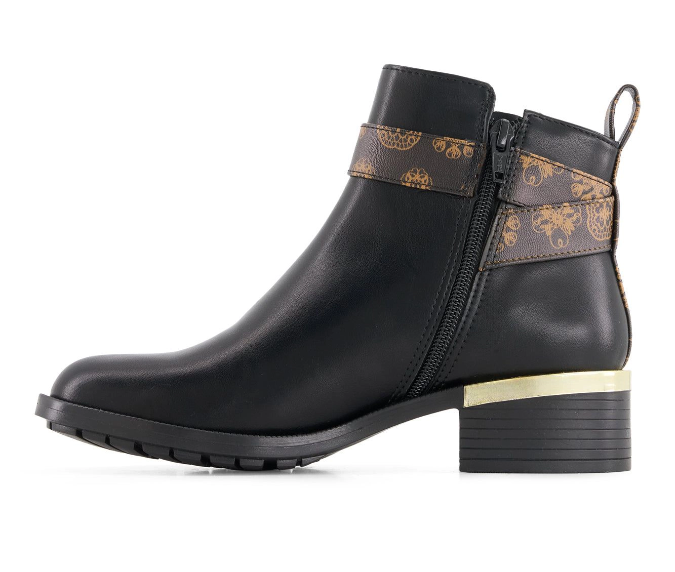Andrea Womens Fashion Booties With Ankle Buckle