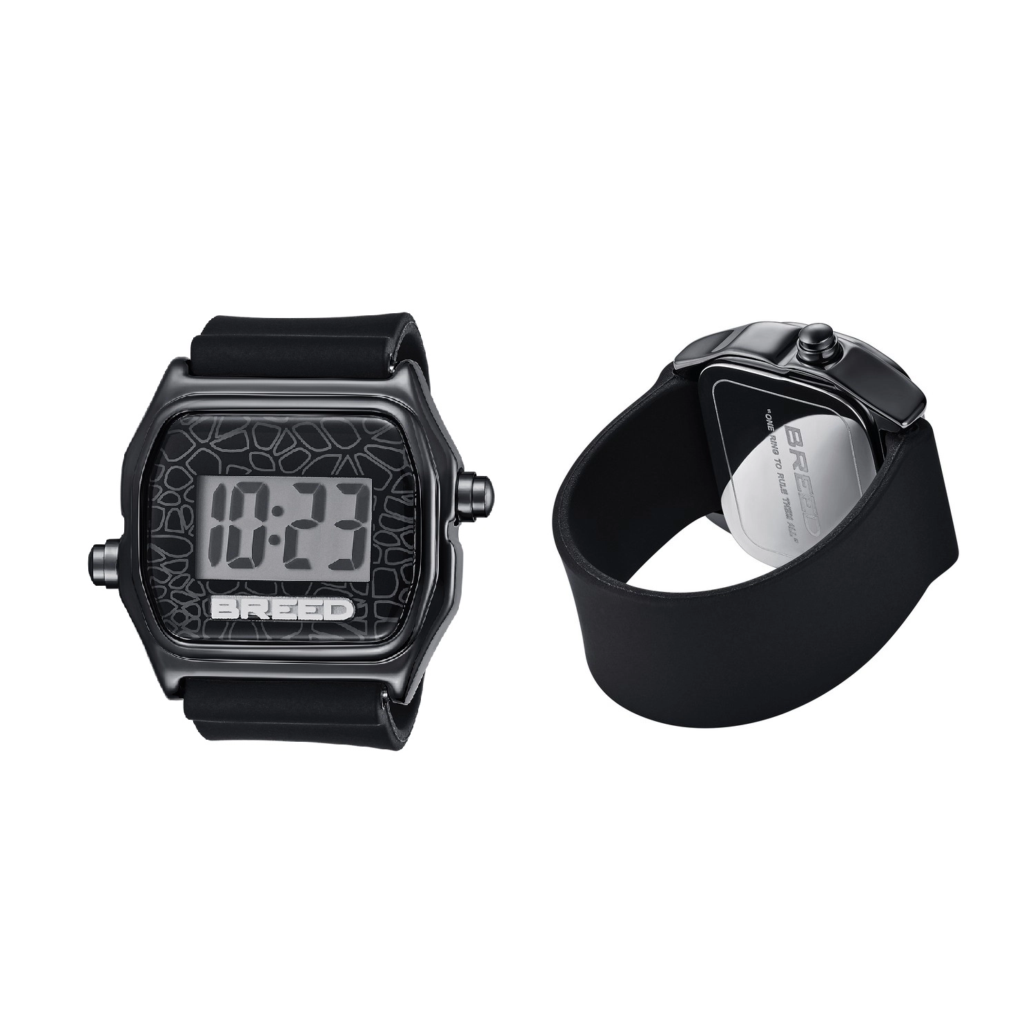 Breed Austin LCD Silicone Ring Watch