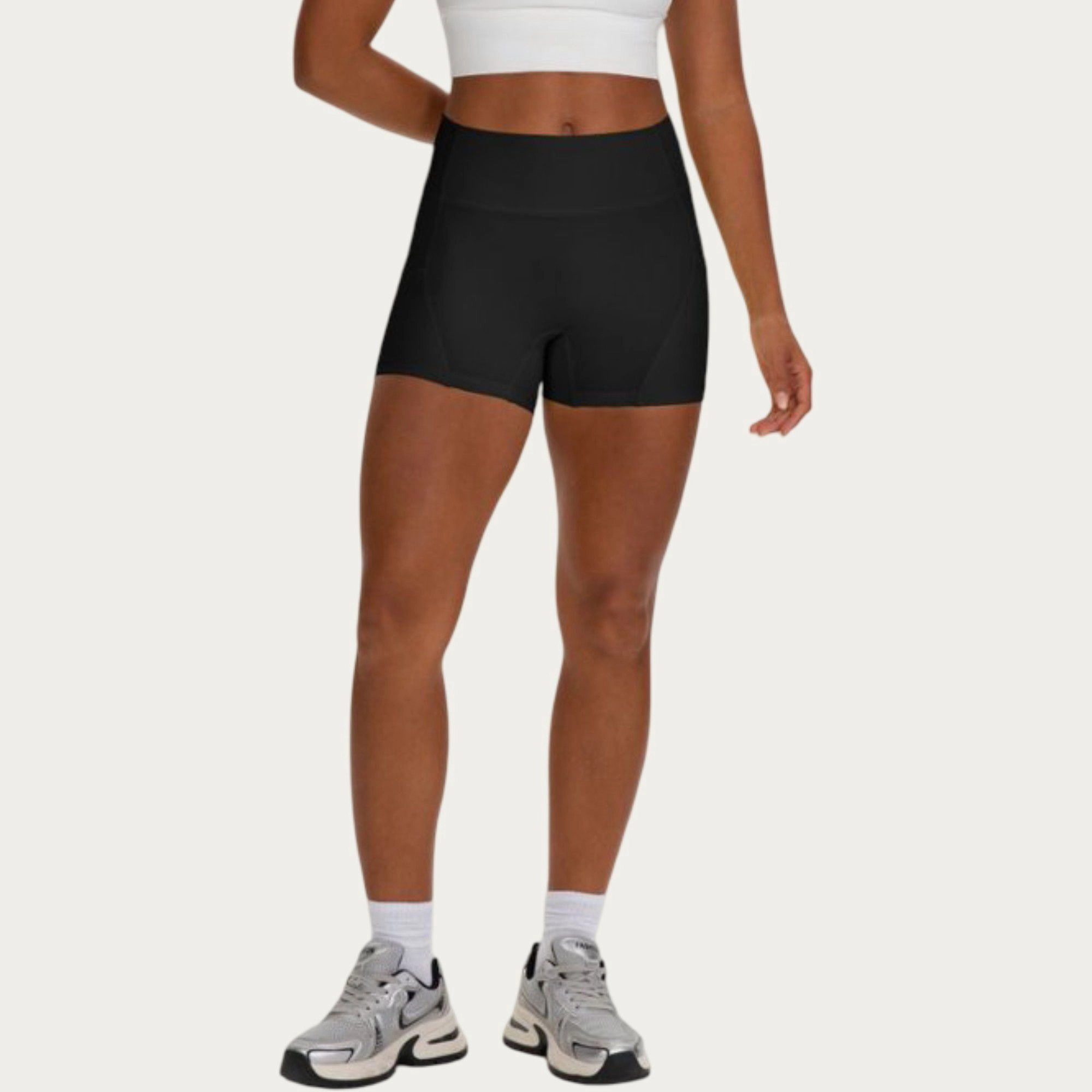 Anna-Kaci Women's High Waist Biker Shorts with Side Pockets and Smooth Stretch Fit