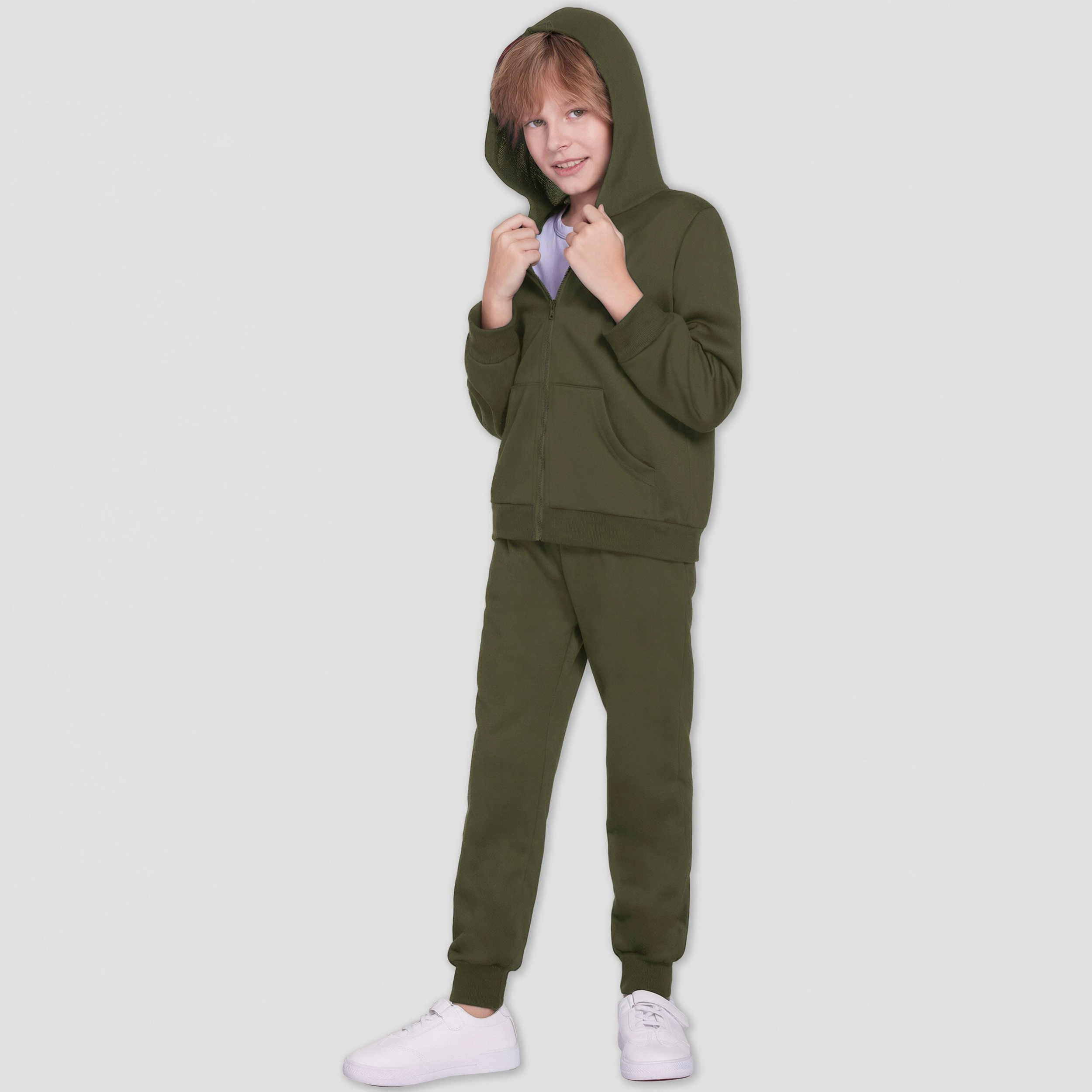 Arshiner Boys Piece Athletic Tracksuit Jogging Sets Outfit Sweatsuit Zip Up Hoodie