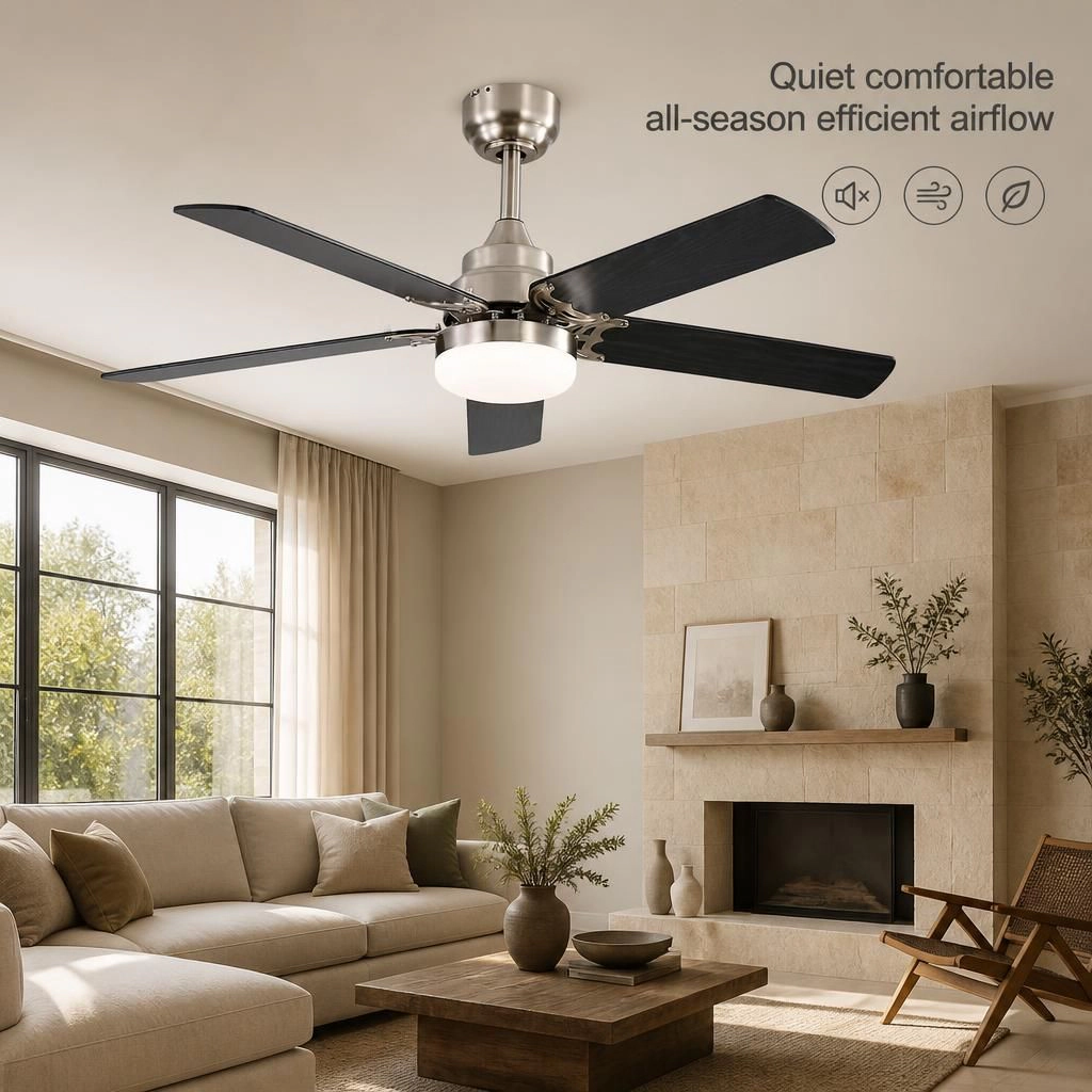 ELEMENT ACE 42 Inch Low Profile Flush Mount Ceiling Fan
