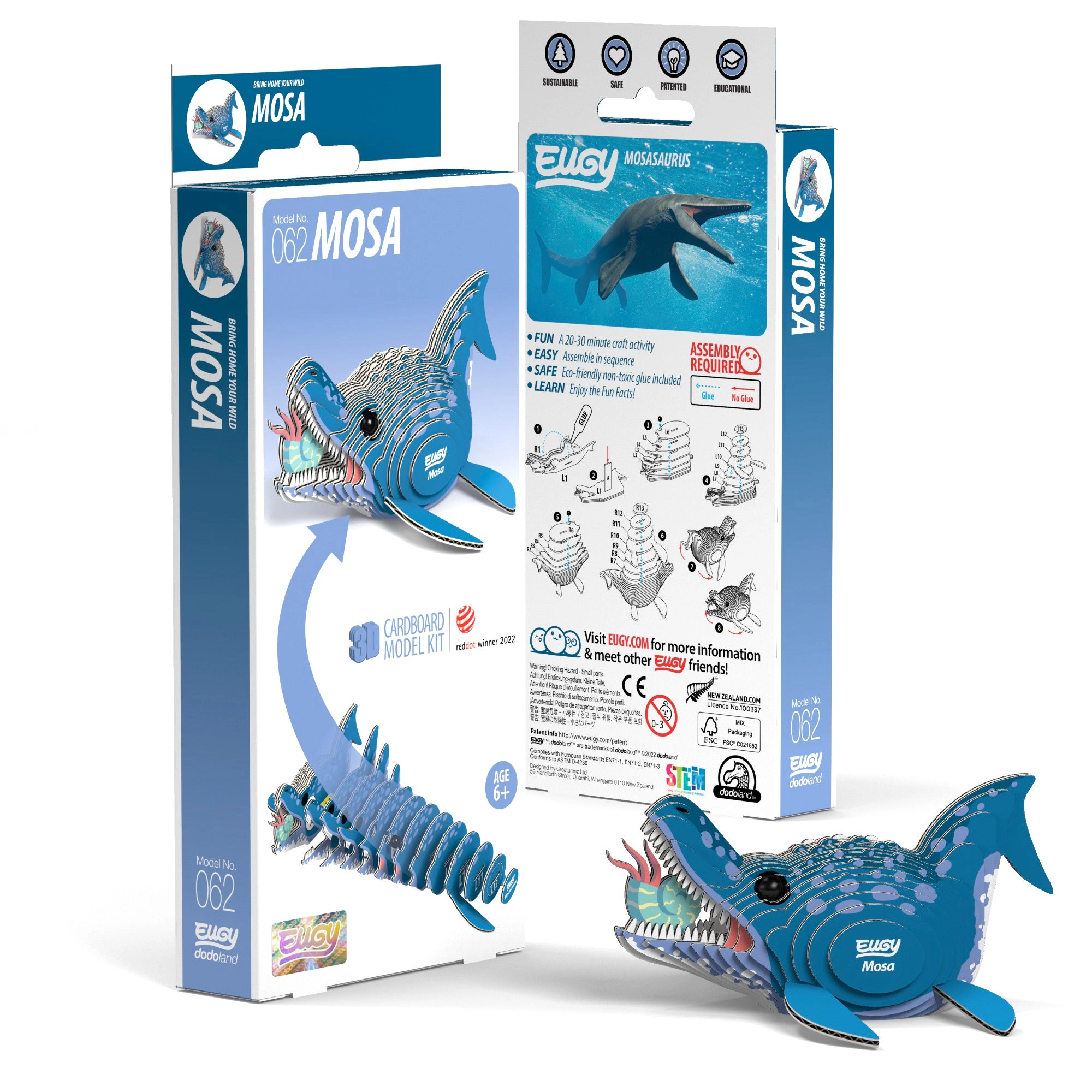 EUGY Mosa 3D Puzzle - contains 25 puzzle pieces