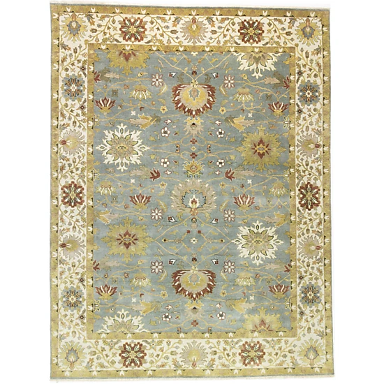 Magic Rugs Blue-gray Floral Osh Chobi 9X12 Peshawar Oriental Rug - JCPenney
