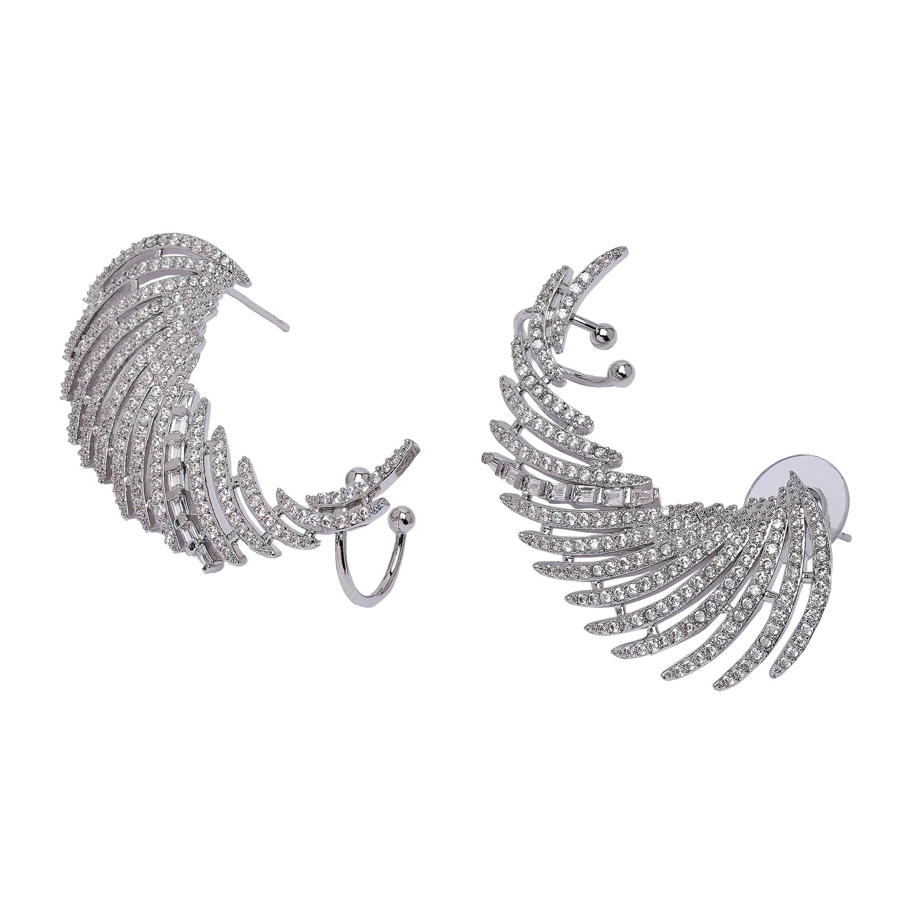 AGP PARIS Womens Diva Wings Ear Drop Earrings