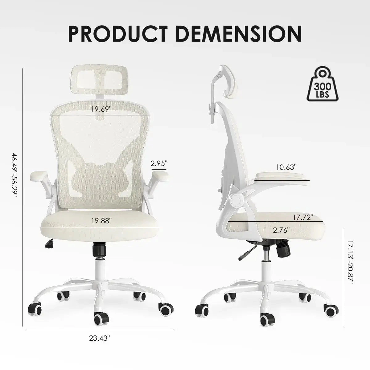 Platinum-Level Office Chairs Ergonomic Office Chair with Adjustable Lumbar Support and Headrest