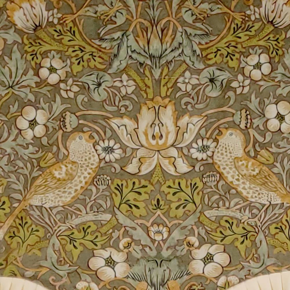 RLF Home Vivaldi Provence Pleated Ruffle Nature-Inspired Bird Motifs Luxurious Home Decor Valance 50" x 14