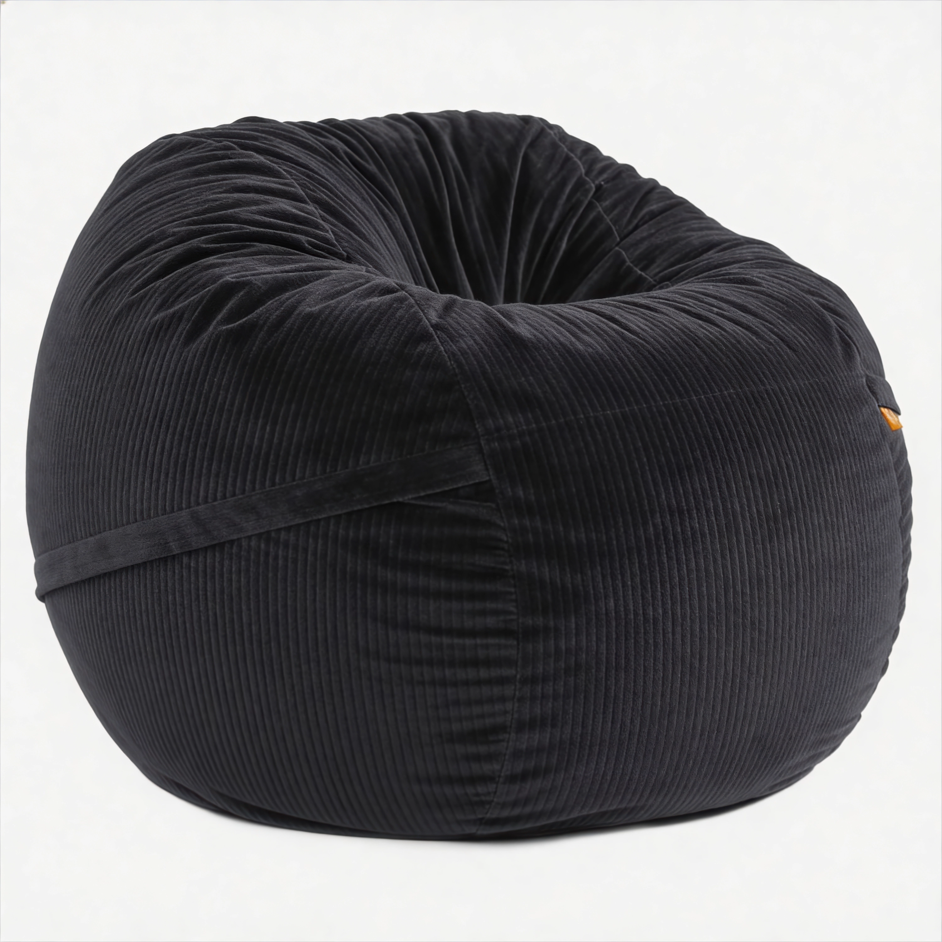 Luna 5 Foot X-Large Bean Bag Chair – Oversized Foam Lounger for Adults & Kids, Plush Corded Faux Fur