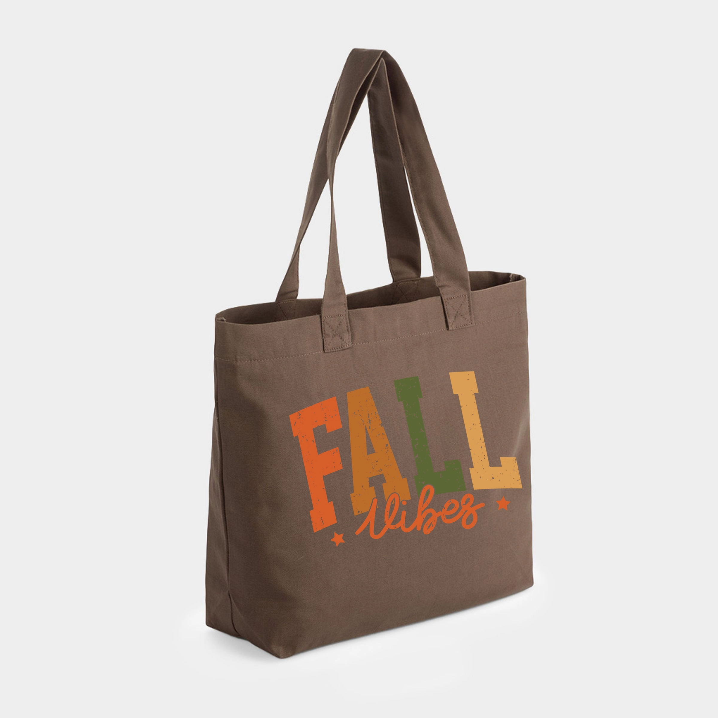Simply Sage Market - Zippered Canvas Tote Fall Vibes Multi