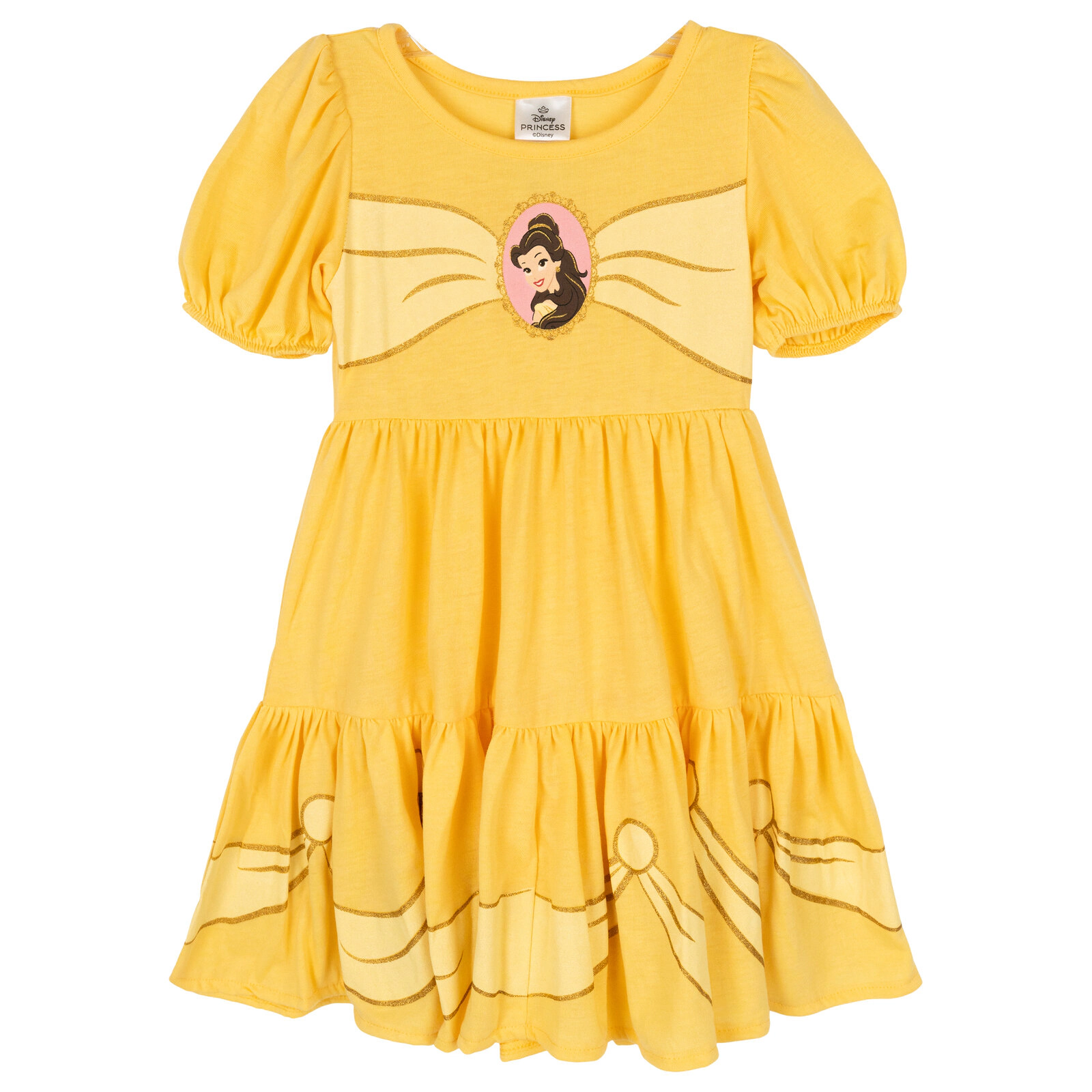 Disney Princess Girls' Cosplay Short Sleeve Dress
