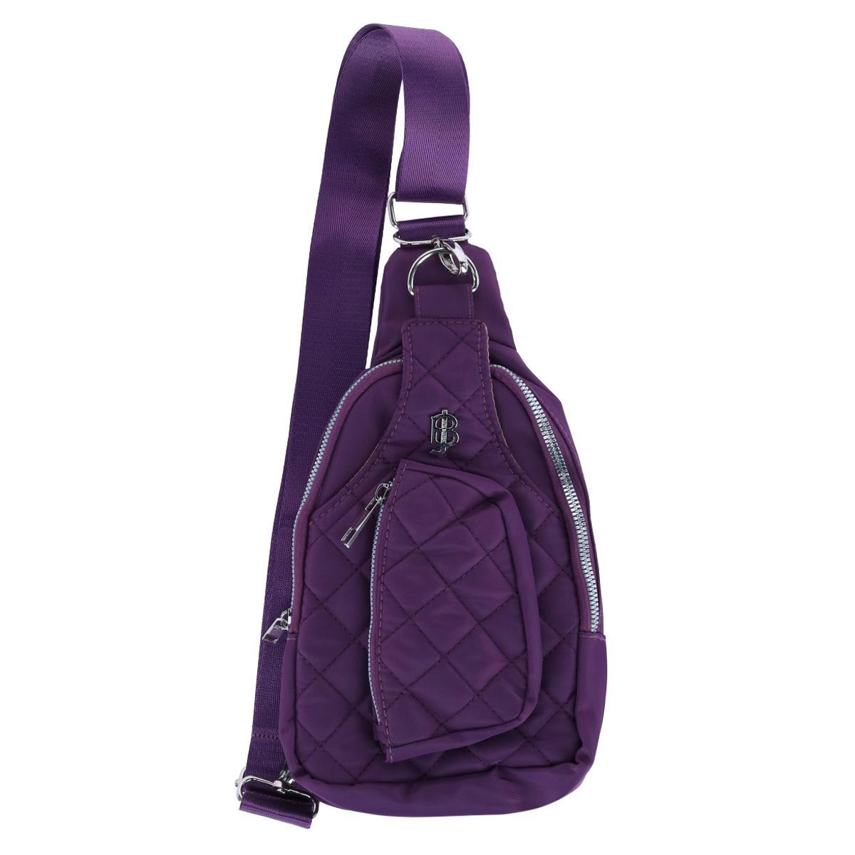 Julia Buxton USA Women's Nylon Quilted Sling Bag