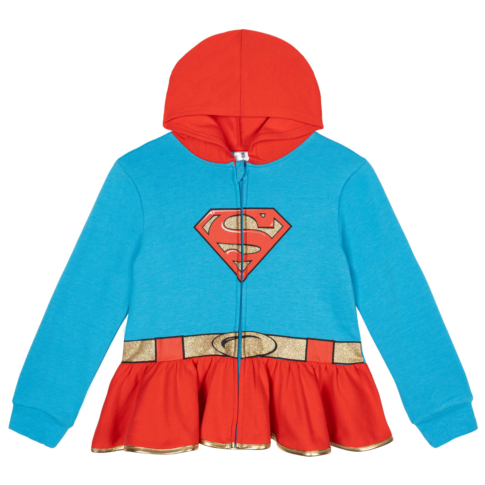 Warner Bros. Justice League Girls' Cosplay Zip-Up Hooded Jacket