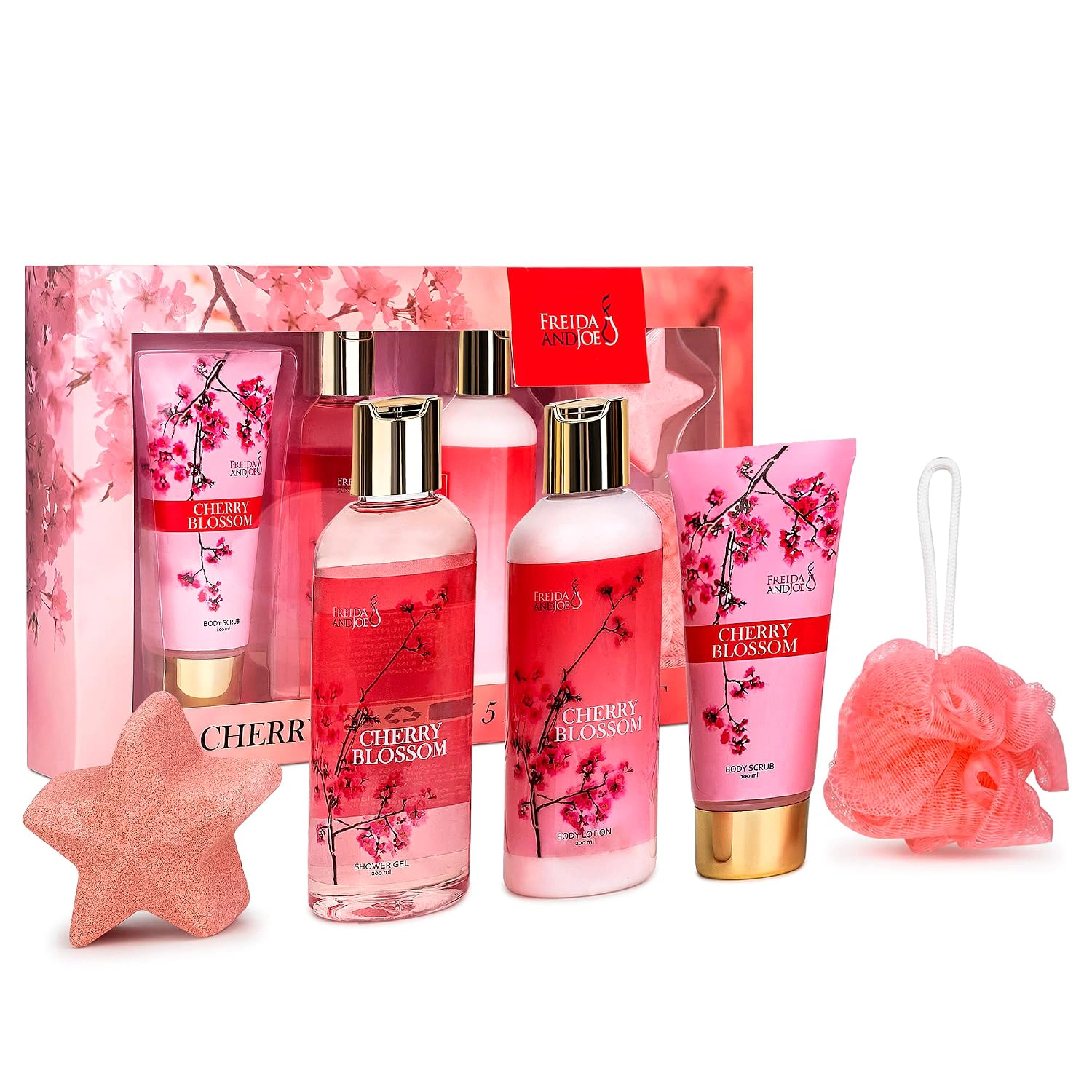 Freida and Joe Womens Fragrance Bath & Body Collection Gift Box (cherry Blossom)