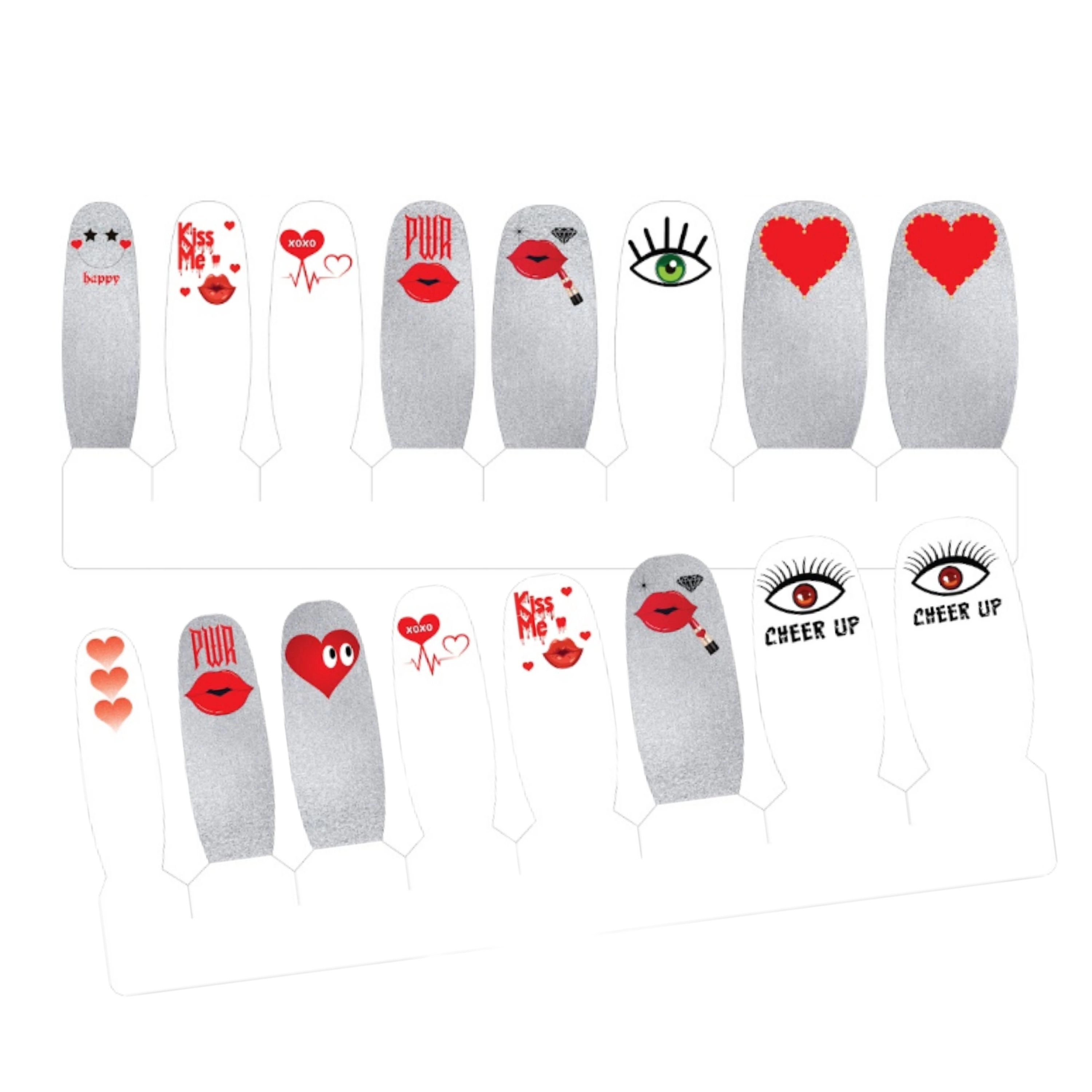 XPNail Women's 2-Pack Bundle of Nail Polish Strips Peek 16ct