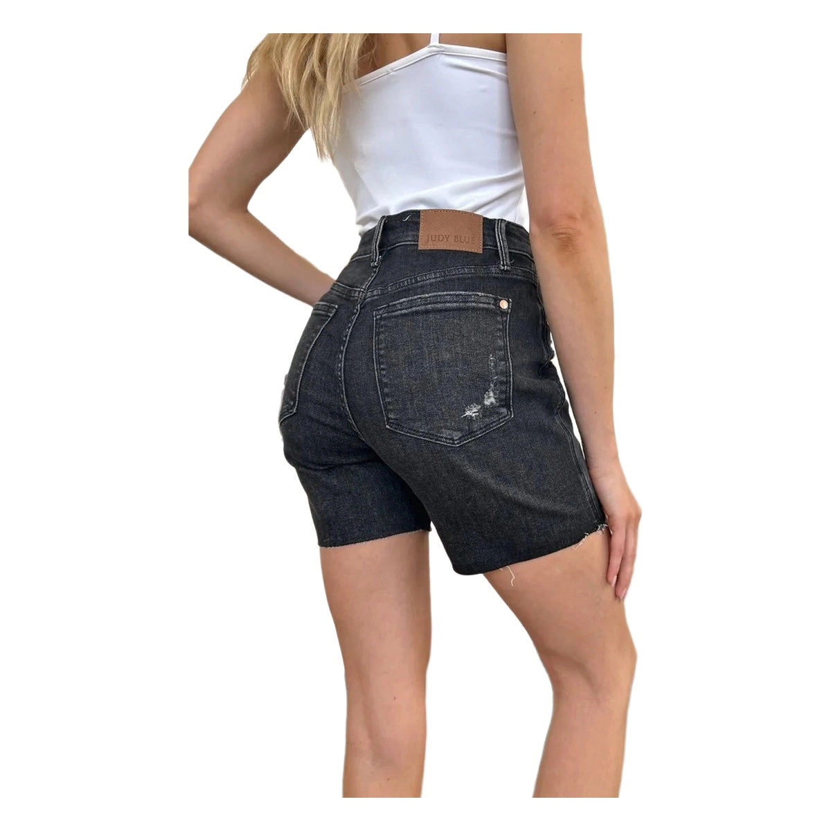 Judy Blue Womens Full High Waist Rigid Magic Denim Shorts
