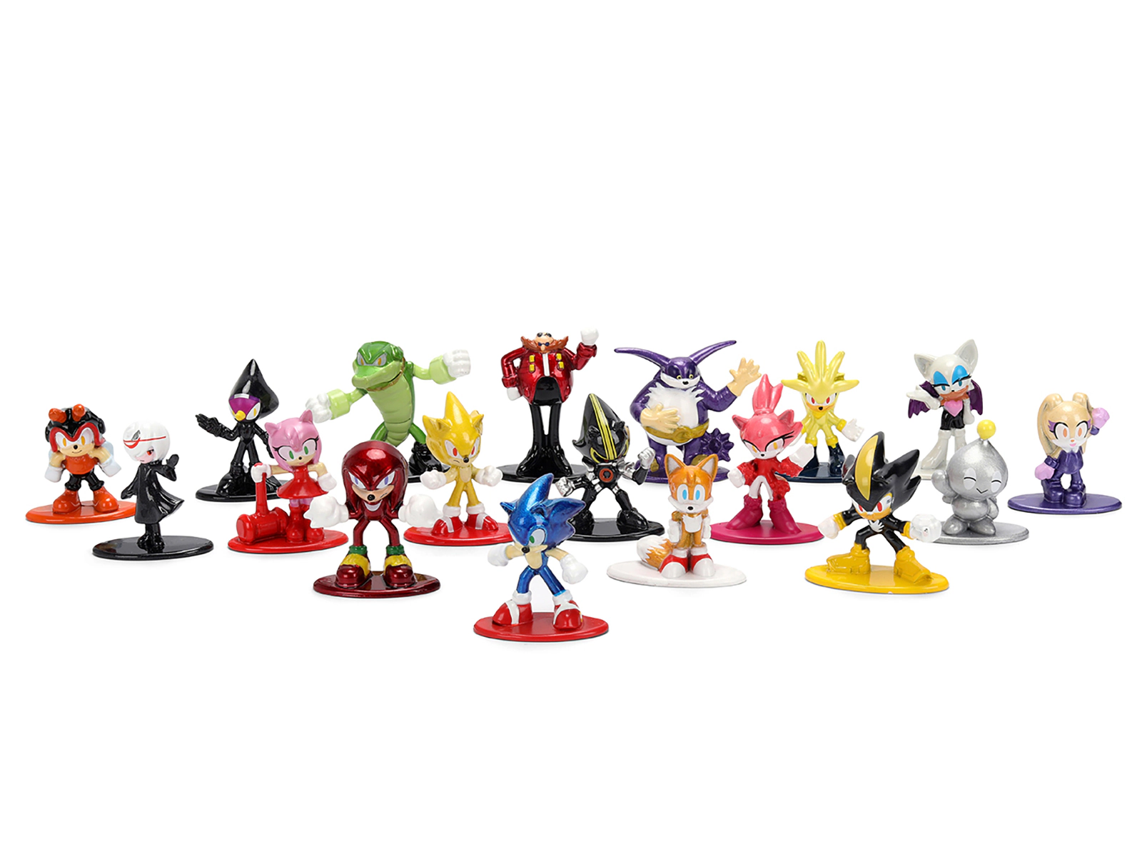 Jada "Sonic The Hedgehog" Set of 18 Diecast Figures Wave 2 "Nano Metalfigs" Series Diecast Models by Jada