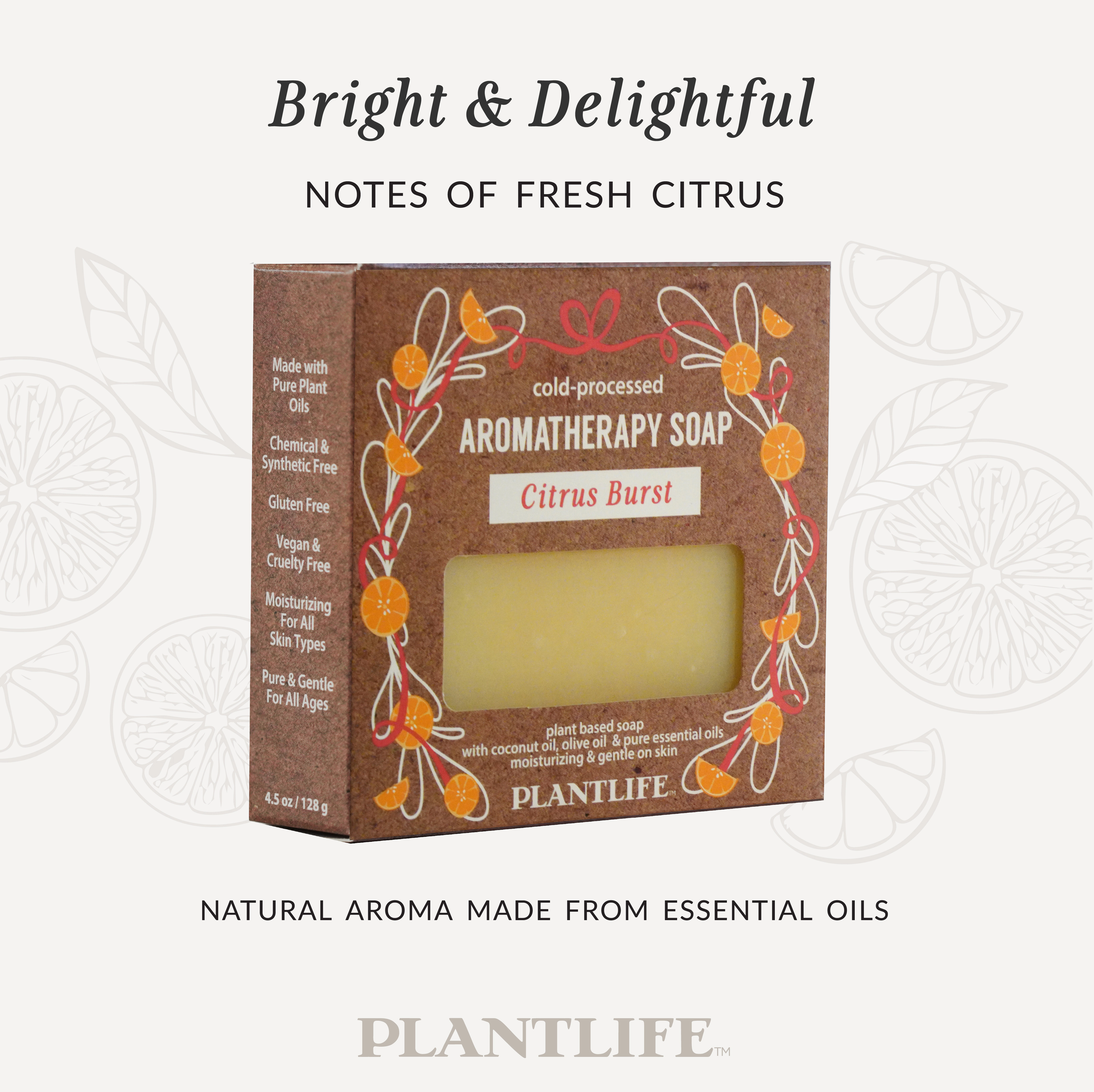 Plantlife Citrus Burst Aromatherapy Herbal Soap