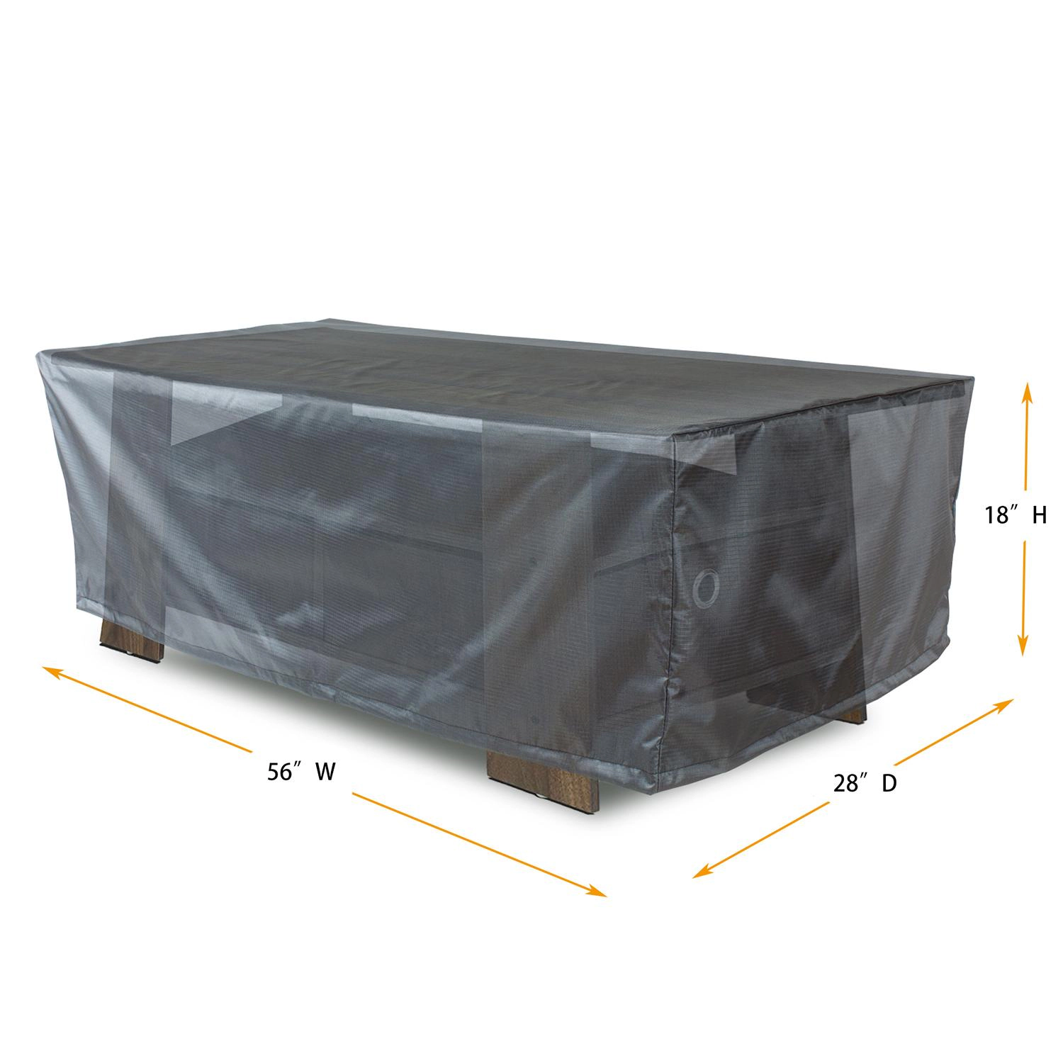 Summerset Shield Coffee Table Cover Ultimate Protection for Your Outdoor Furniture 56" x 28" x 18" Mercury