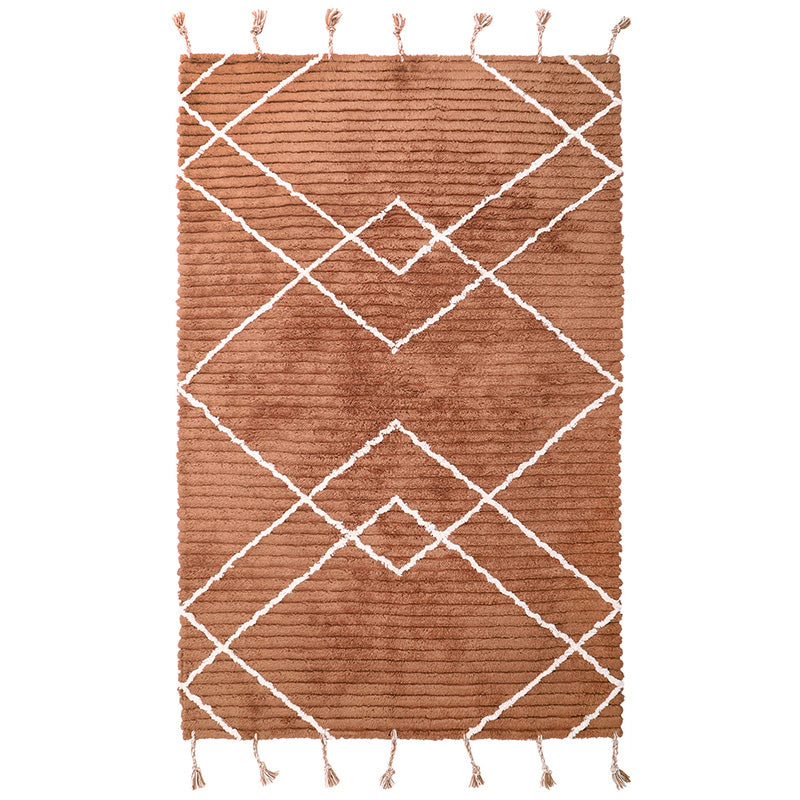 Nattiot Washable Cotton Rug Lässa Toffee M