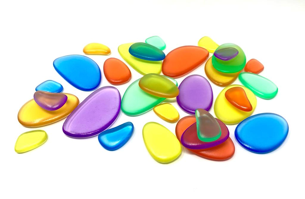 Playlearn Unisex 30-pc. Colorful Stacking Stones Toy