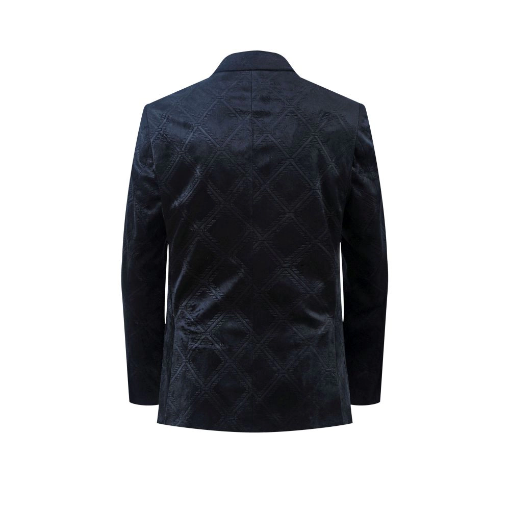 Elie Balleh Boys Slim Fit Velvet Sports Coat Jacket