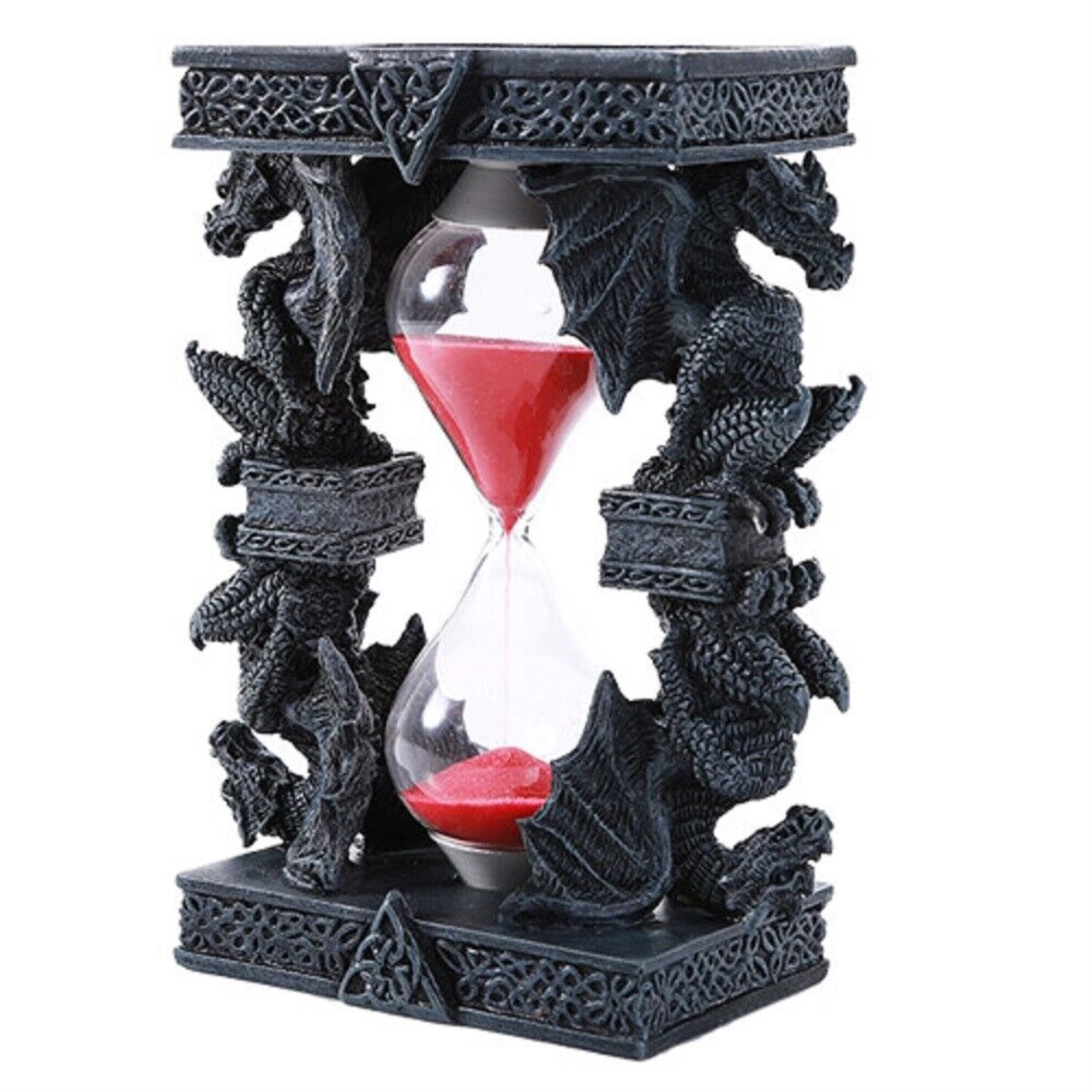 Pacific Giftware Celtic Four Dragon Elemental Pillars Trinity Sandtimer Sands of Time 6.1 inch